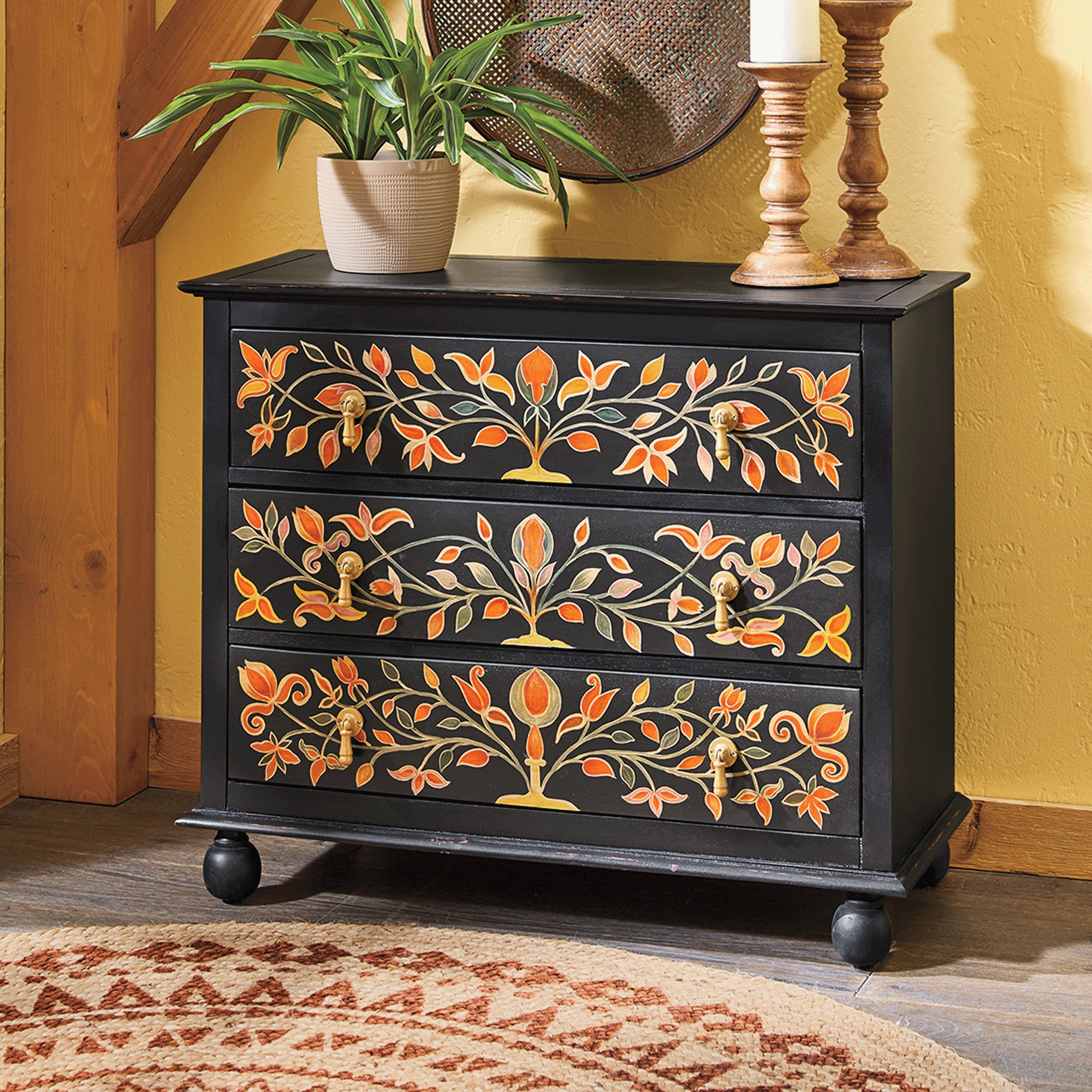 Elle Hand-Painted Cabinet
