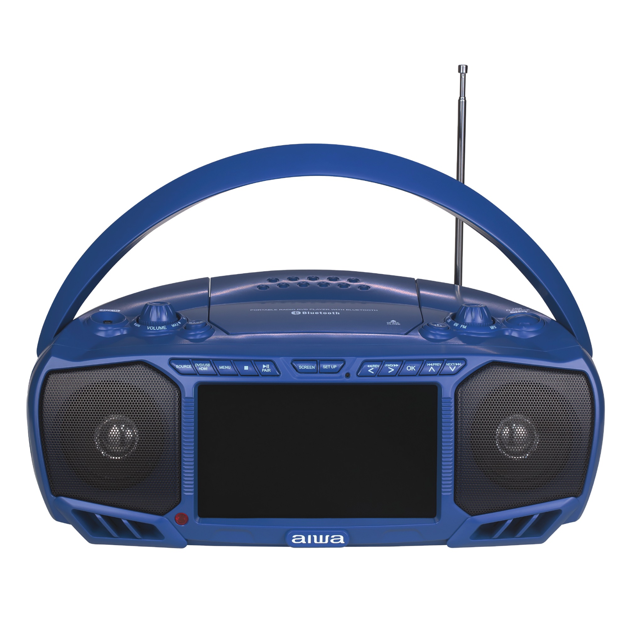 Aiwa Portable 7" Screen DVD Boom Box with Bluetooth 3 Aiwa Portable 7" Screen DVD Boom Box with Bluetooth