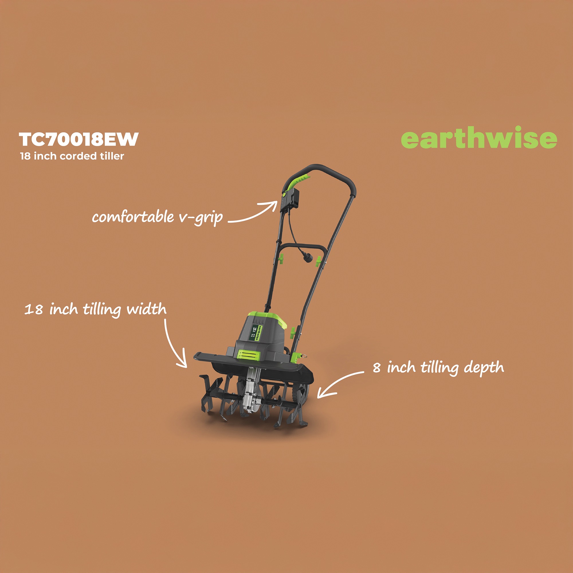Earthwise 18-inch Corded Tiller 3 Earthwise 18-inch Corded Tiller