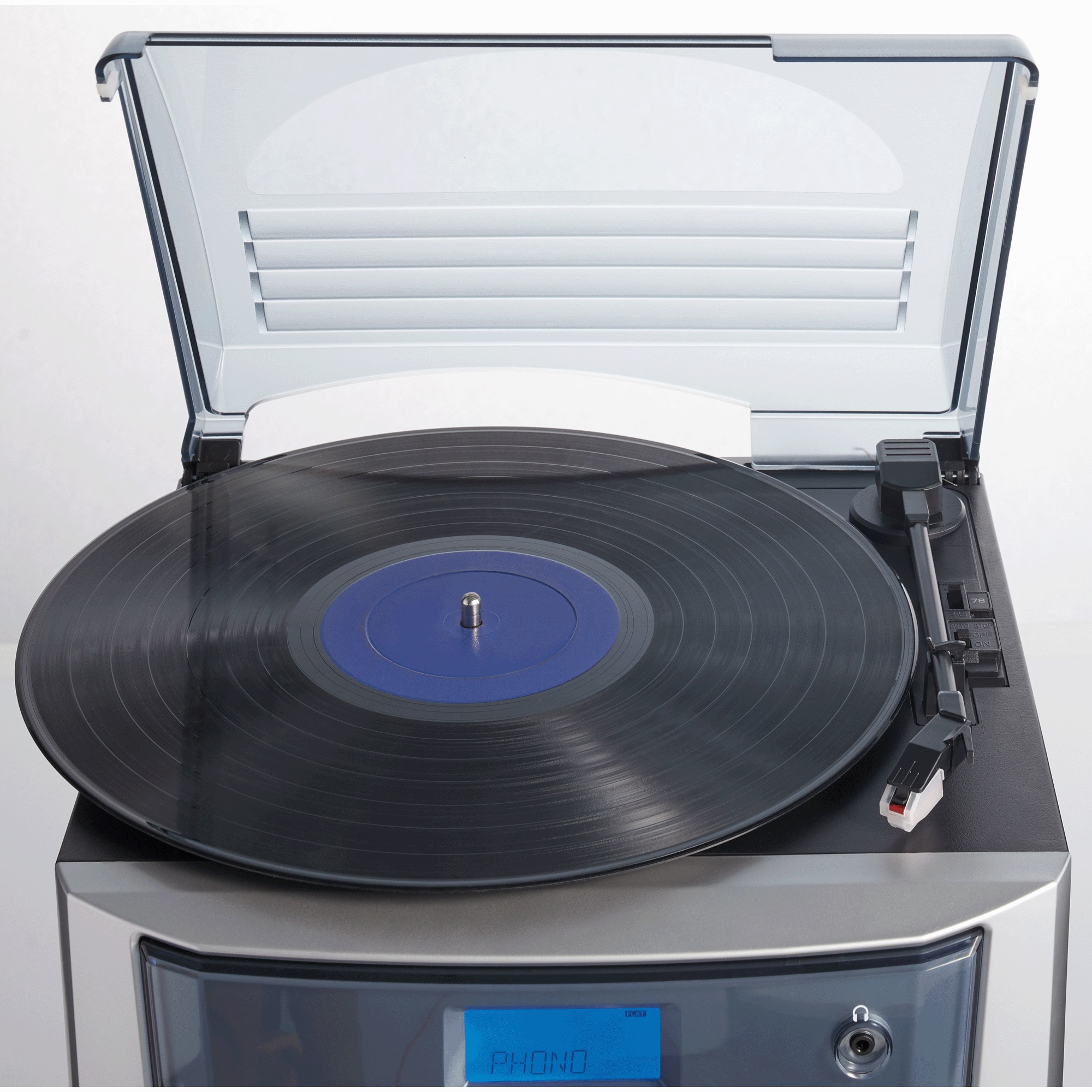 6-in-1 Music System with Deluxe Turntable, iPod/MP3, AM/FM, CD Player & Cassette 3 6-in-1 Music System with Deluxe Turntable, iPod/MP3, AM/FM, CD Player & Cassette