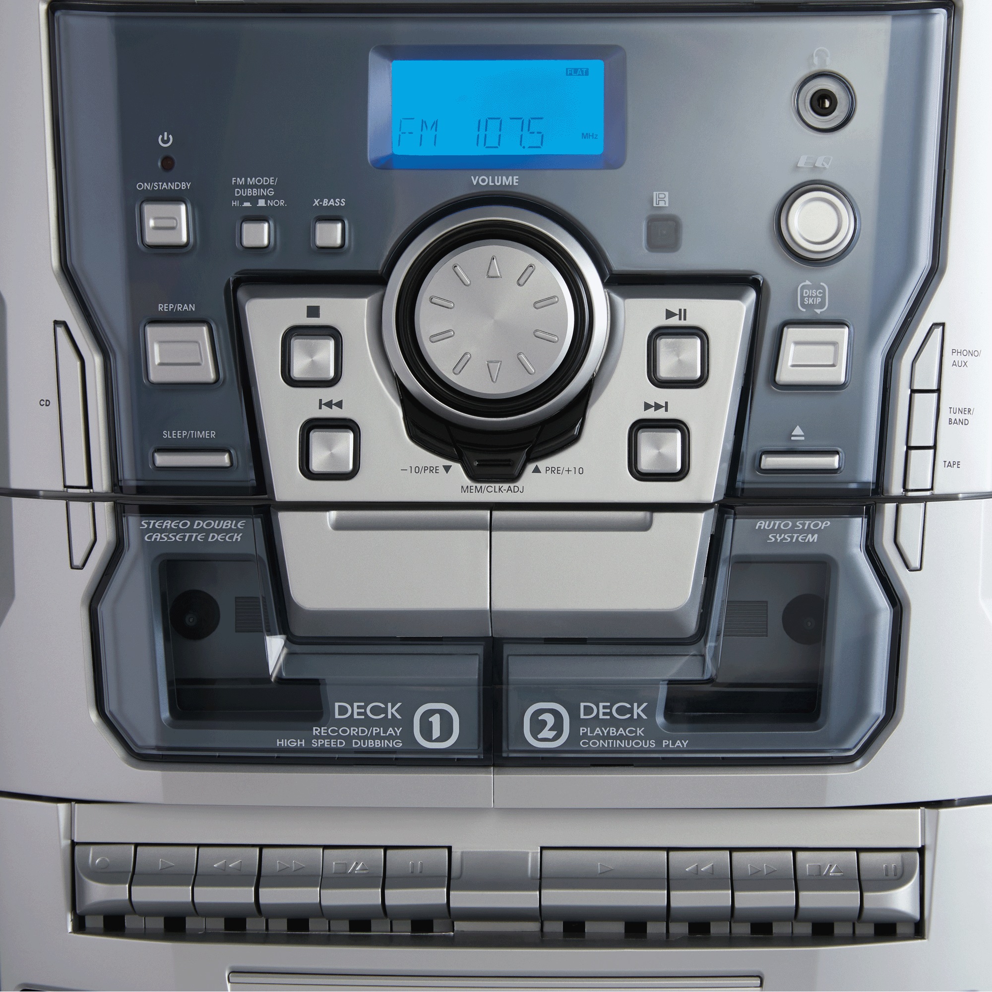 6-in-1 Music System with Deluxe Turntable, iPod/MP3, AM/FM, CD Player & Cassette 4 6-in-1 Music System with Deluxe Turntable, iPod/MP3, AM/FM, CD Player & Cassette