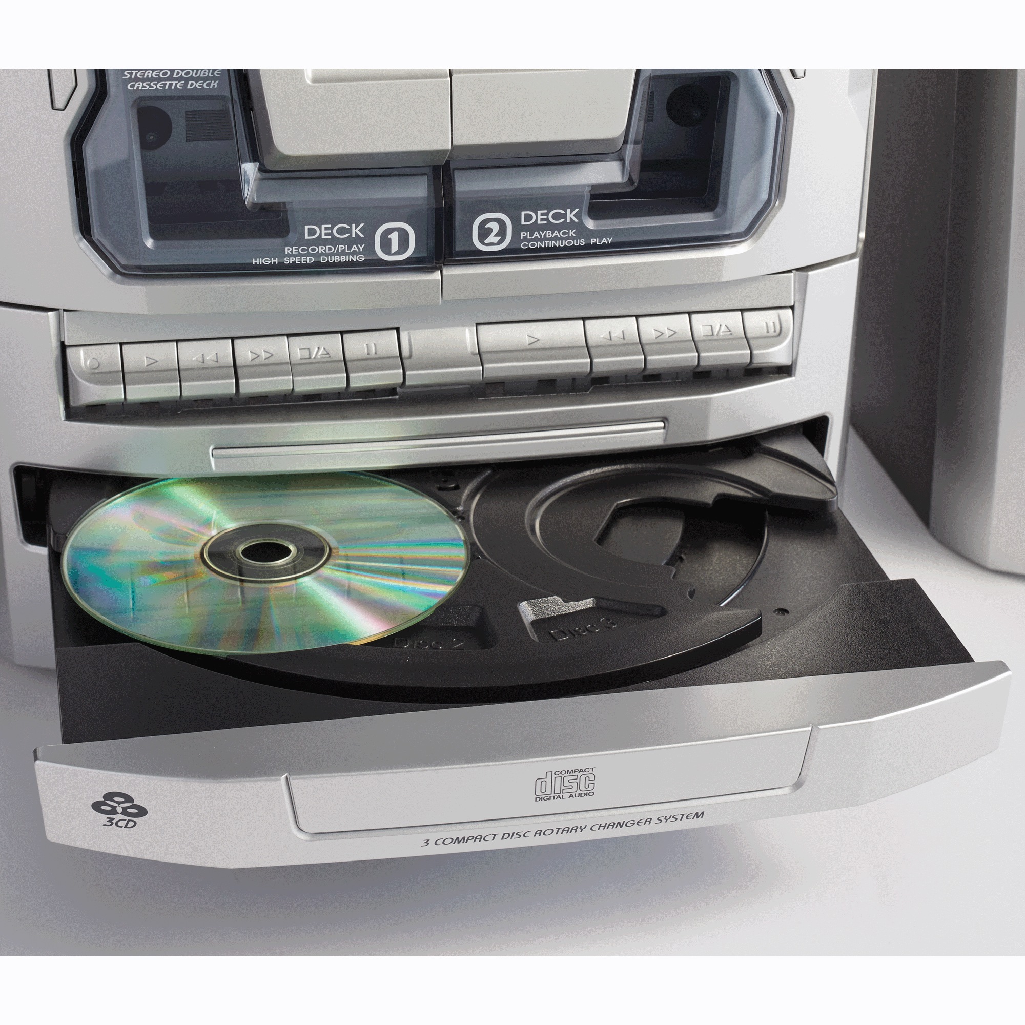 6-in-1 Music System with Deluxe Turntable, iPod/MP3, AM/FM, CD Player & Cassette 6 6-in-1 Music System with Deluxe Turntable, iPod/MP3, AM/FM, CD Player & Cassette