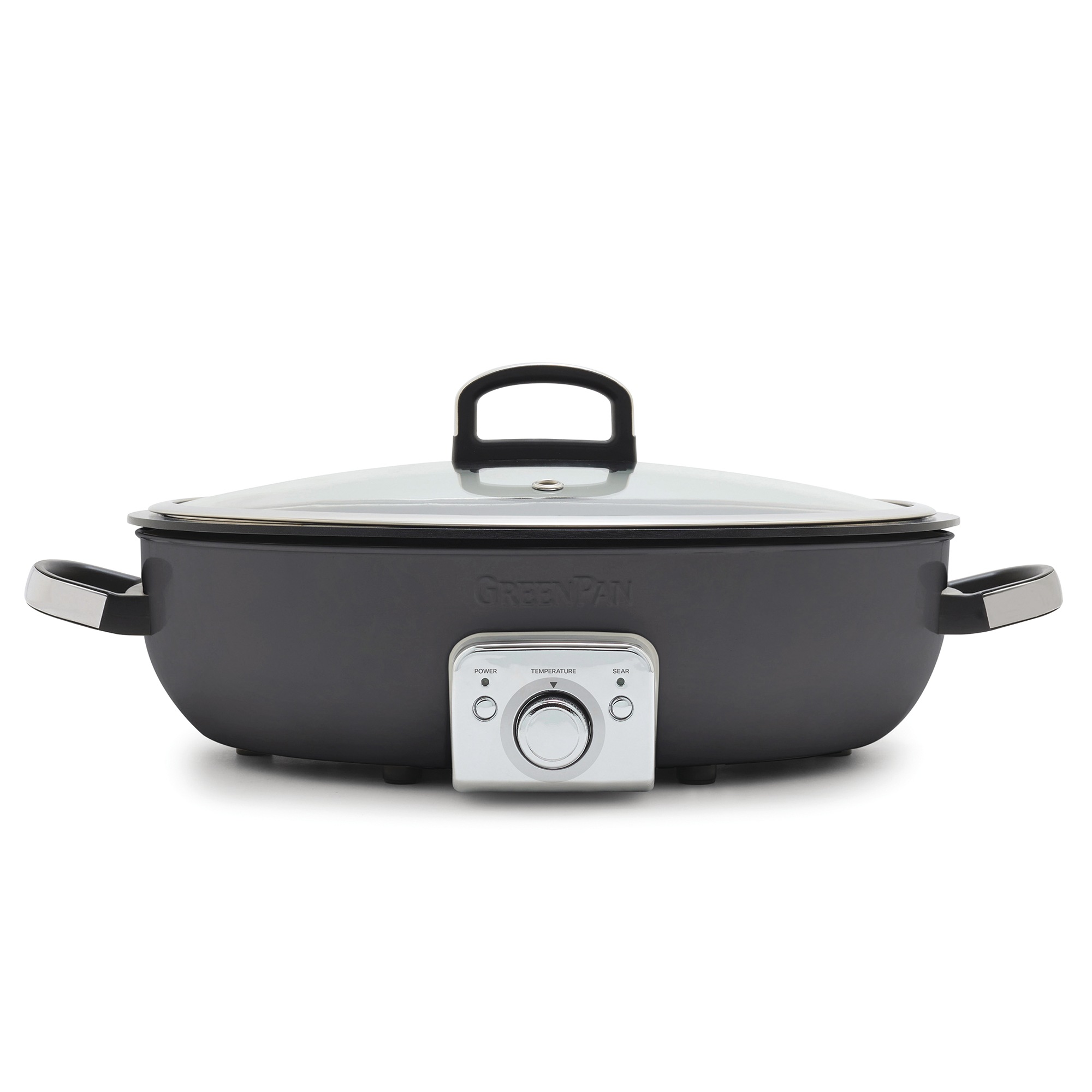 Green Pan Elite 5.5-Quart Oval Electric Skillet 6 Green Pan Elite 5.5-Quart Oval Electric Skillet