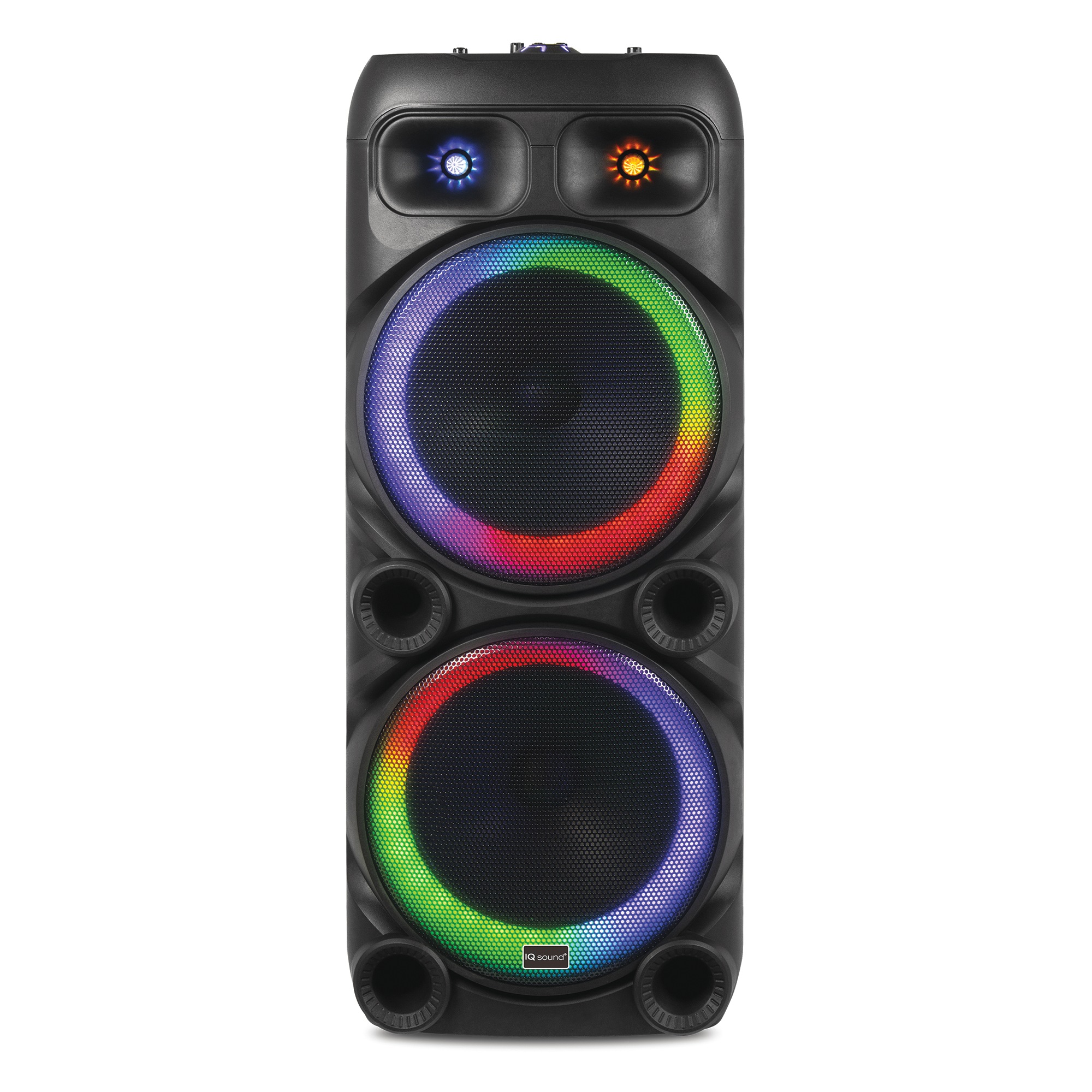 IQ Sound Double-Woofer Portable DJ Speaker with Bluetooth