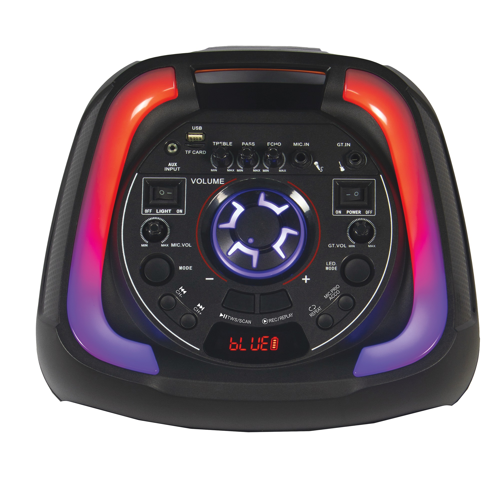 IQ Sound Double-Woofer Portable DJ Speaker with Bluetooth 4 IQ Sound Double-Woofer Portable DJ Speaker with Bluetooth