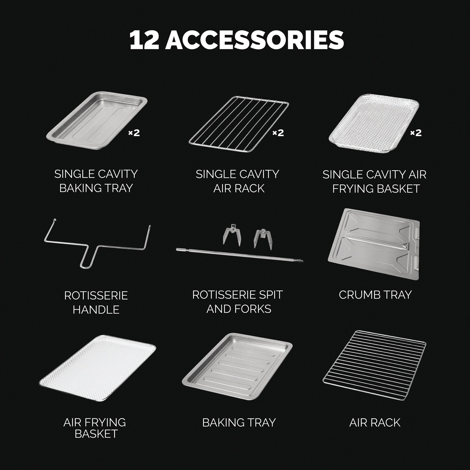 Kalorik Maxx 26-qt. Flex Trio Air Fryer Oven