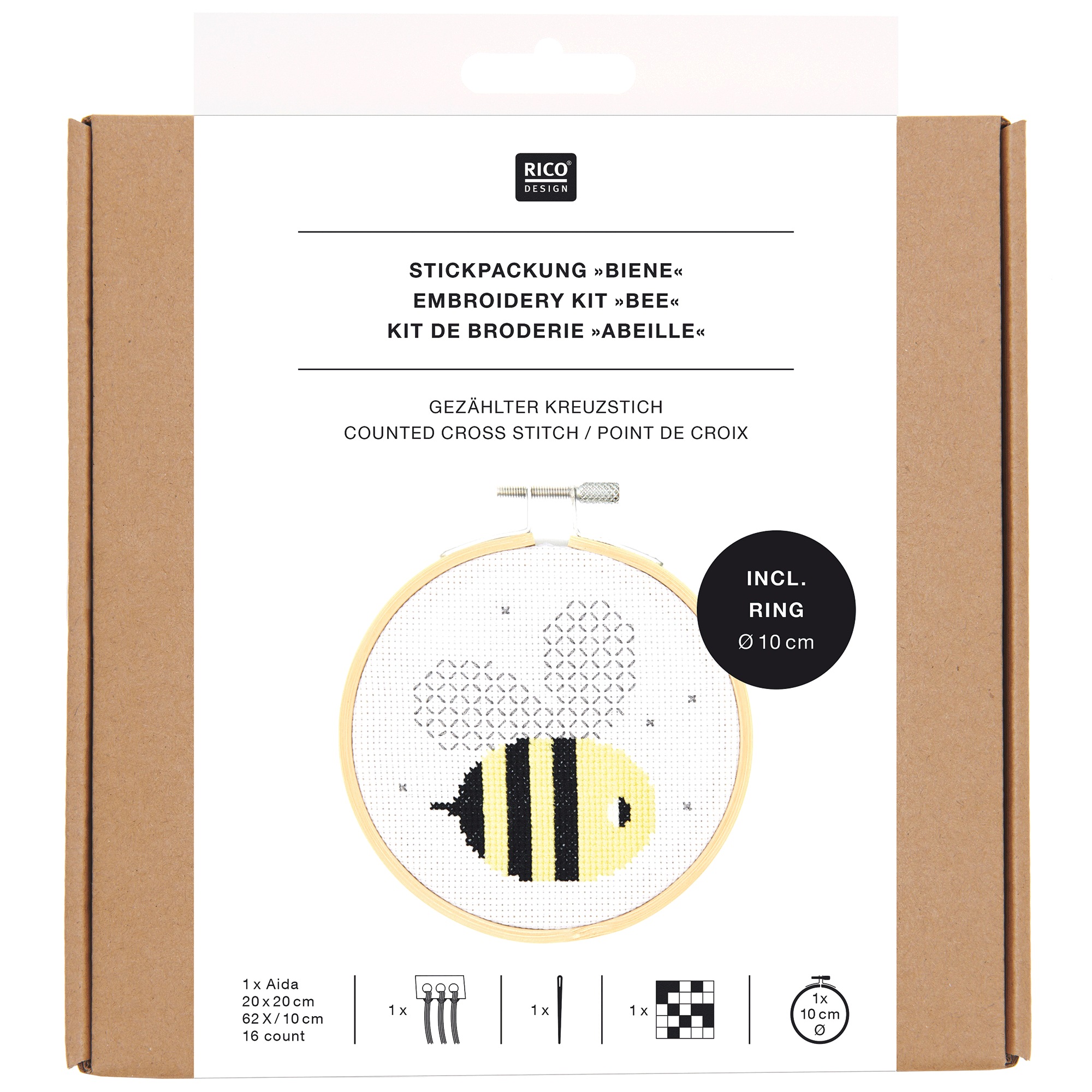 4" Cross Stitch Kit 3 4" Cross Stitch Kit