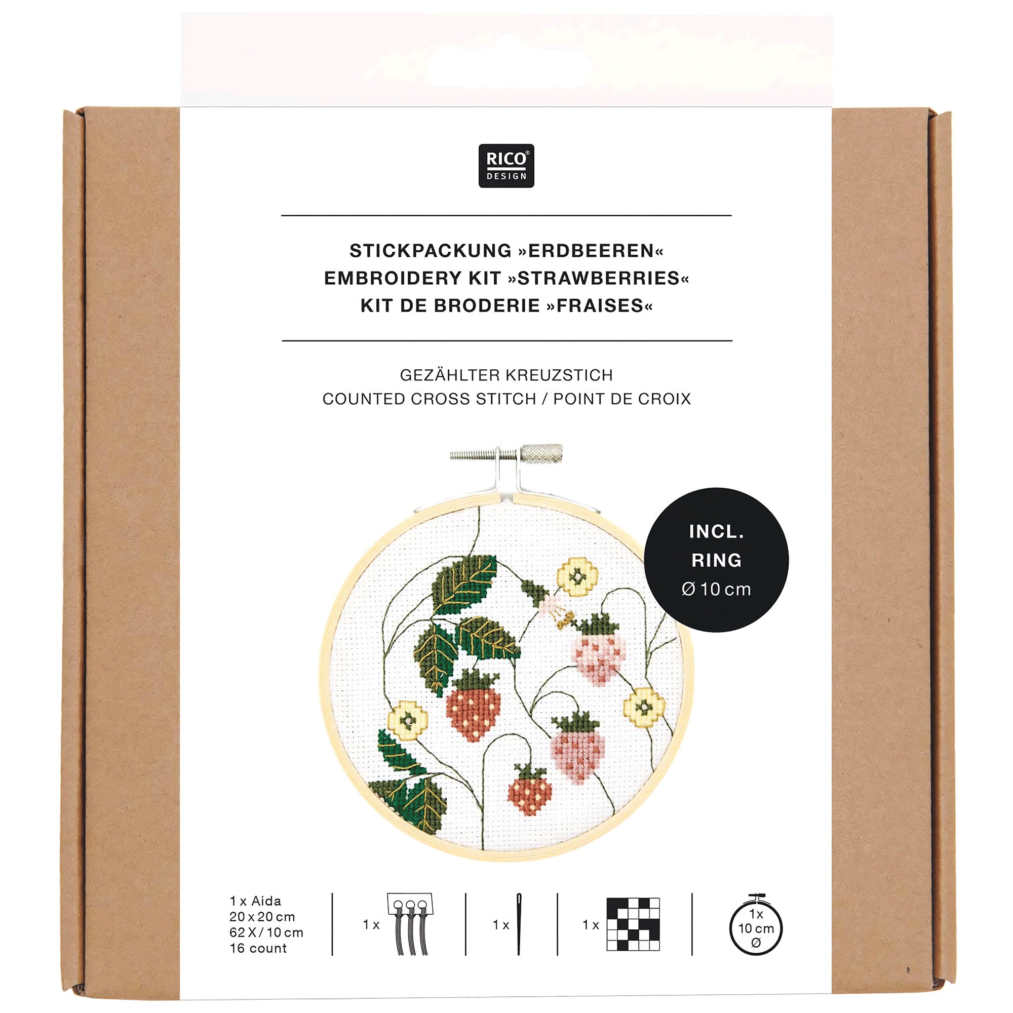 4" Cross Stitch Kit 5 4" Cross Stitch Kit