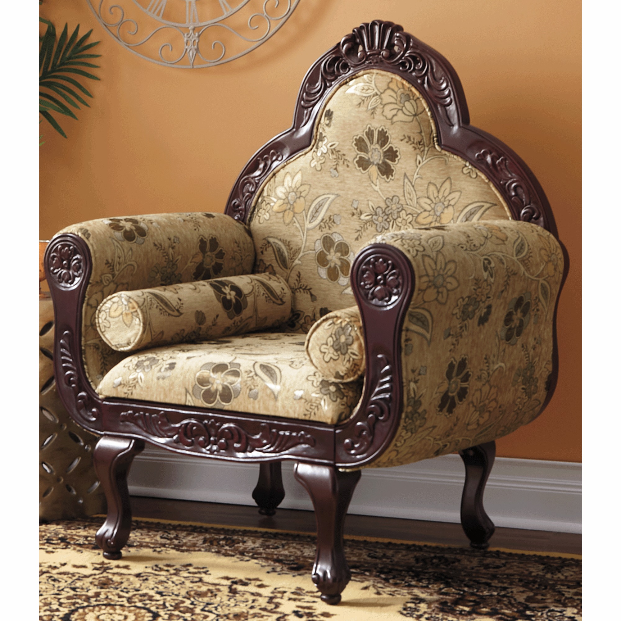 Flourished Carved Armchair