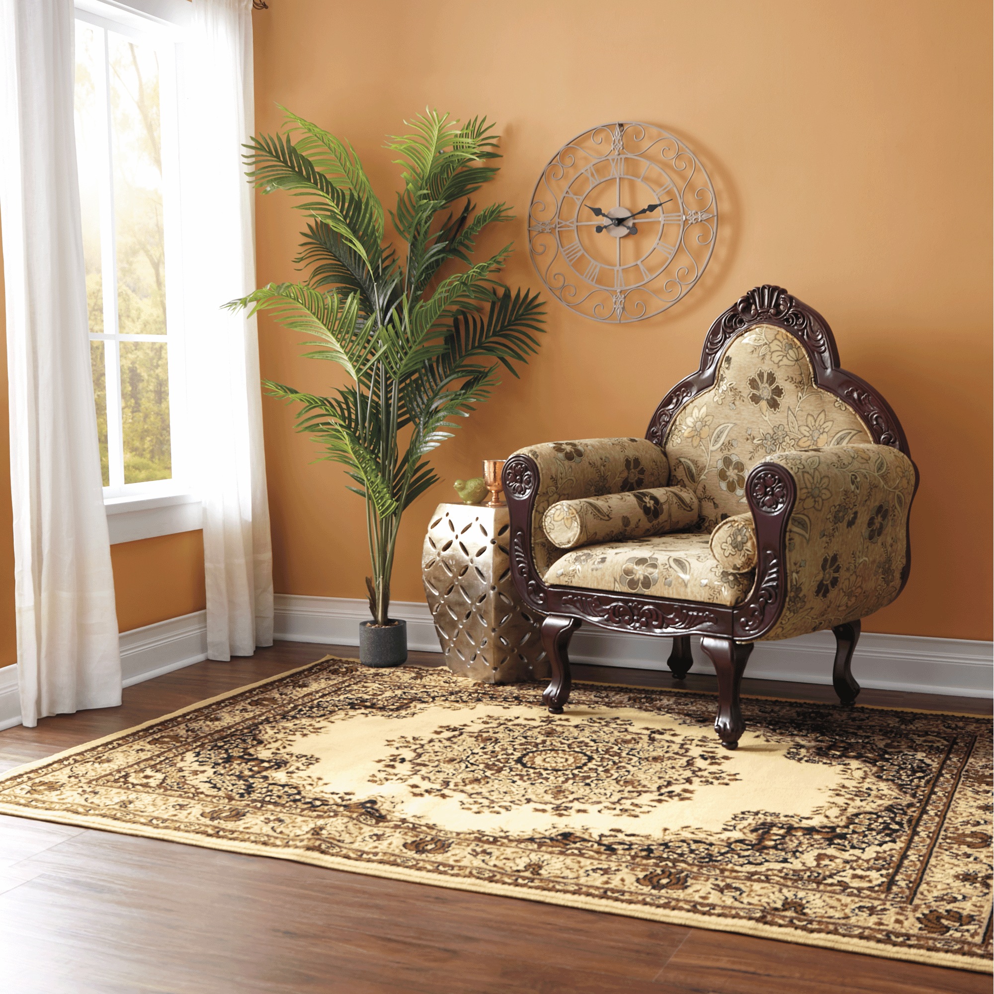 Flourished Carved Armchair