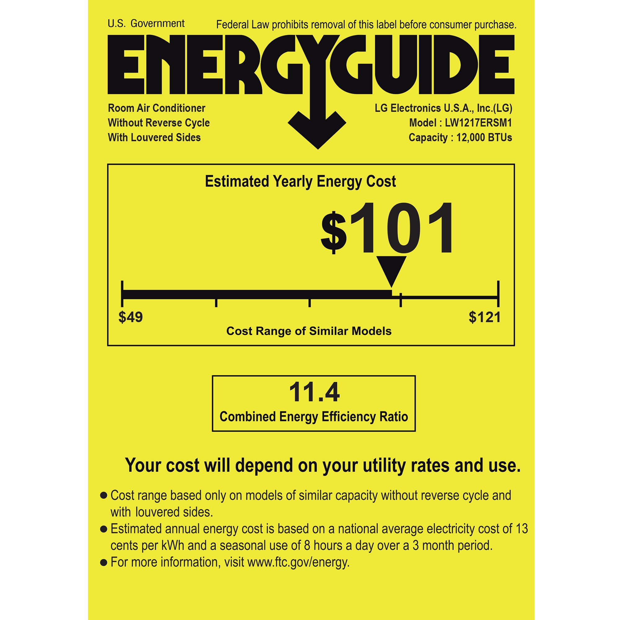 LG 12000 BTU Window Air Conditioner with Wi-Fi 9 LG 12000 BTU Window Air Conditioner with Wi-Fi