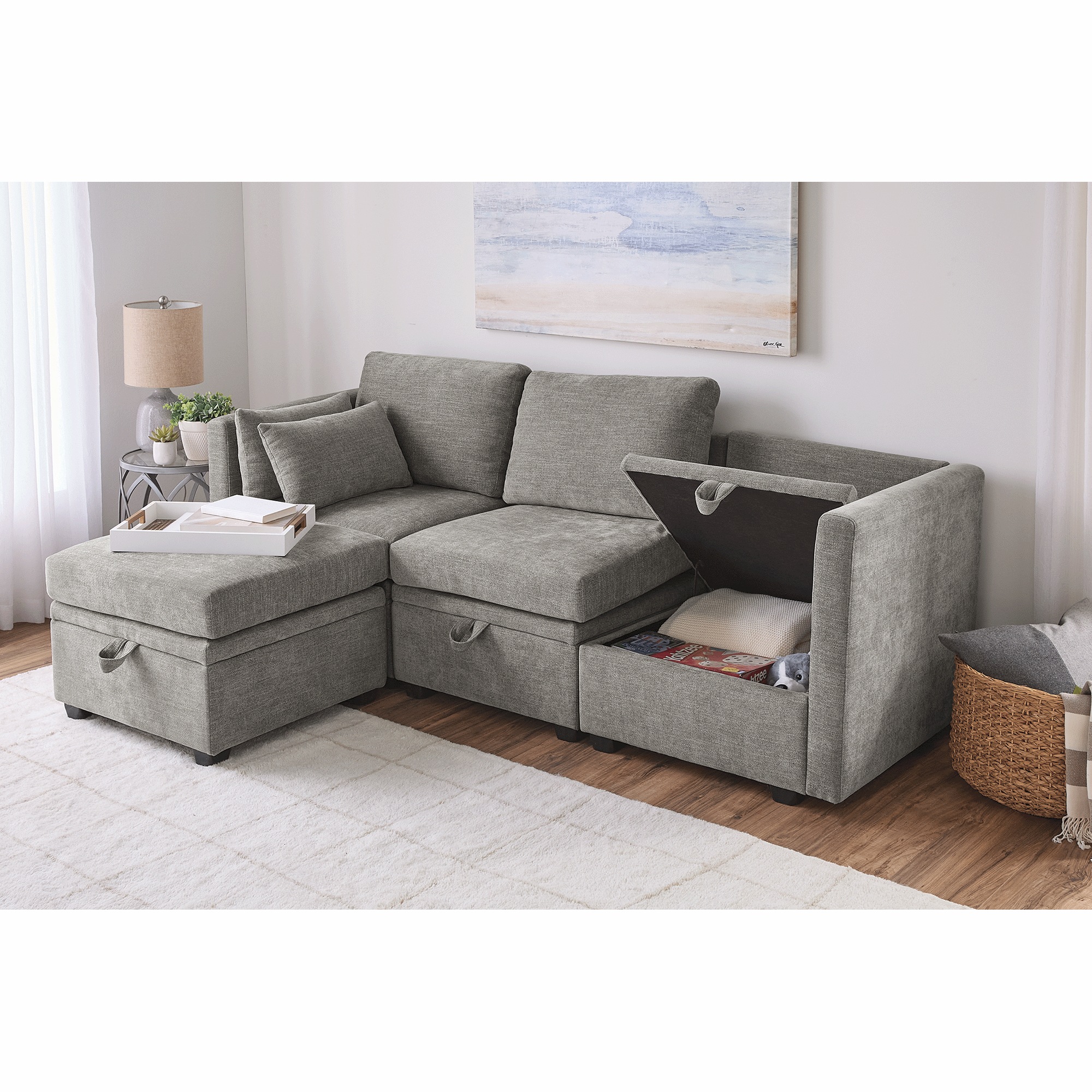 Sectional Sofa with Storage