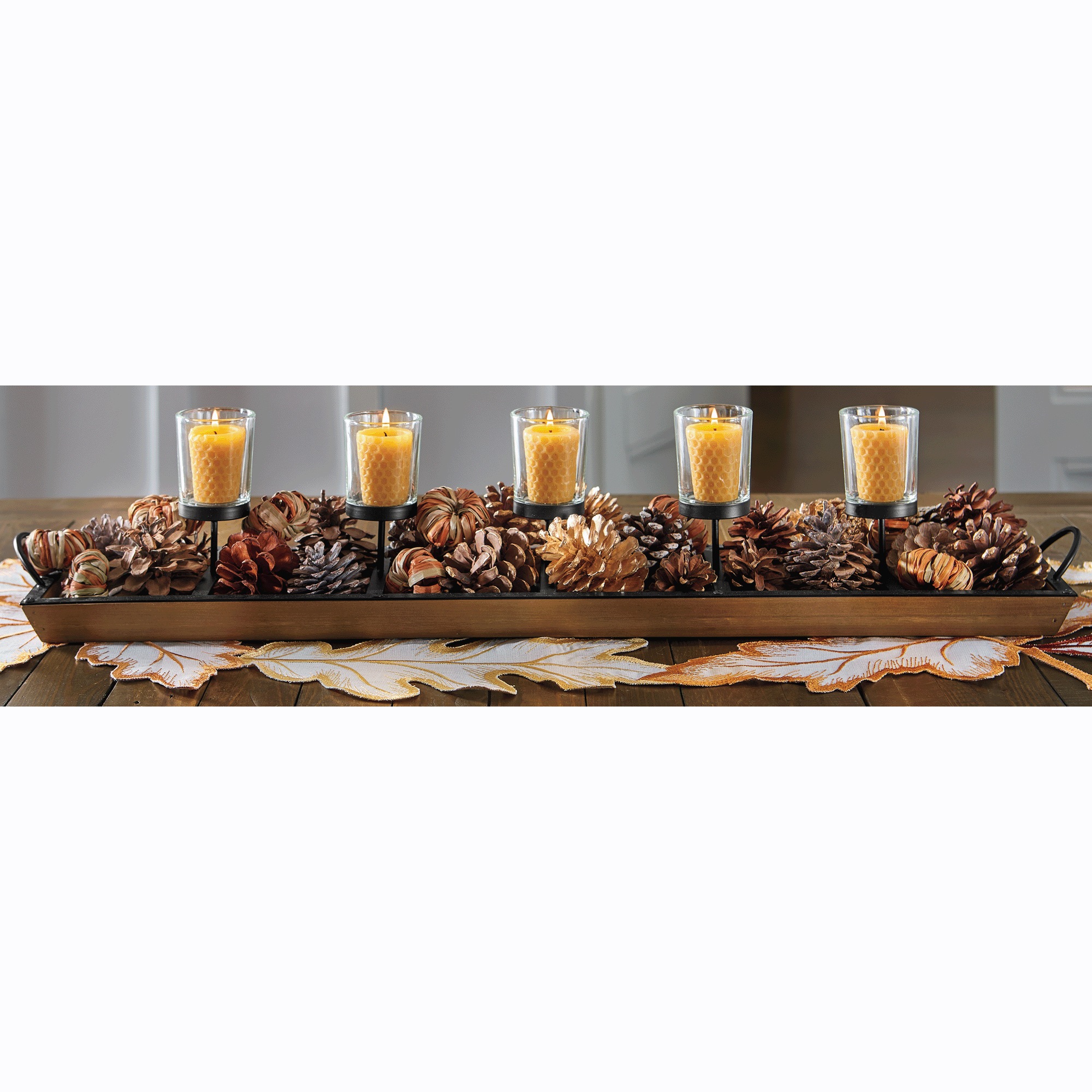 25-Piece Natural Pinecone Filler