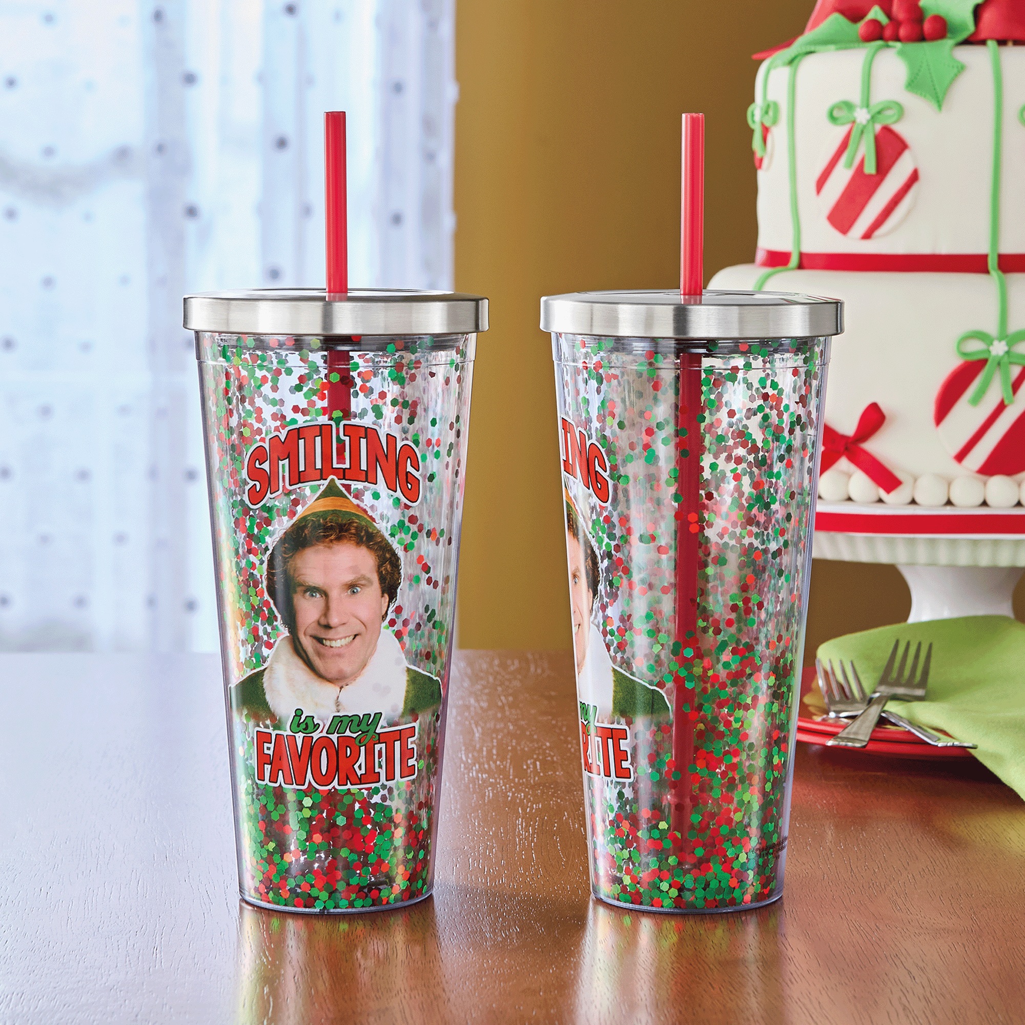 Elf Glitter Tumbler