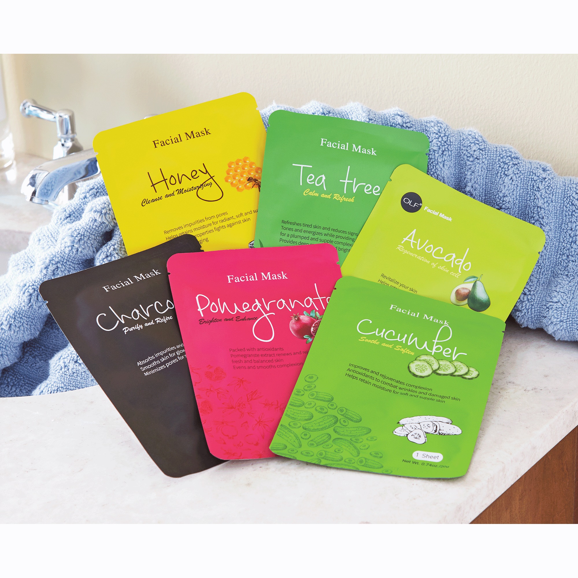 6-Pack of Facial Sheet Masks