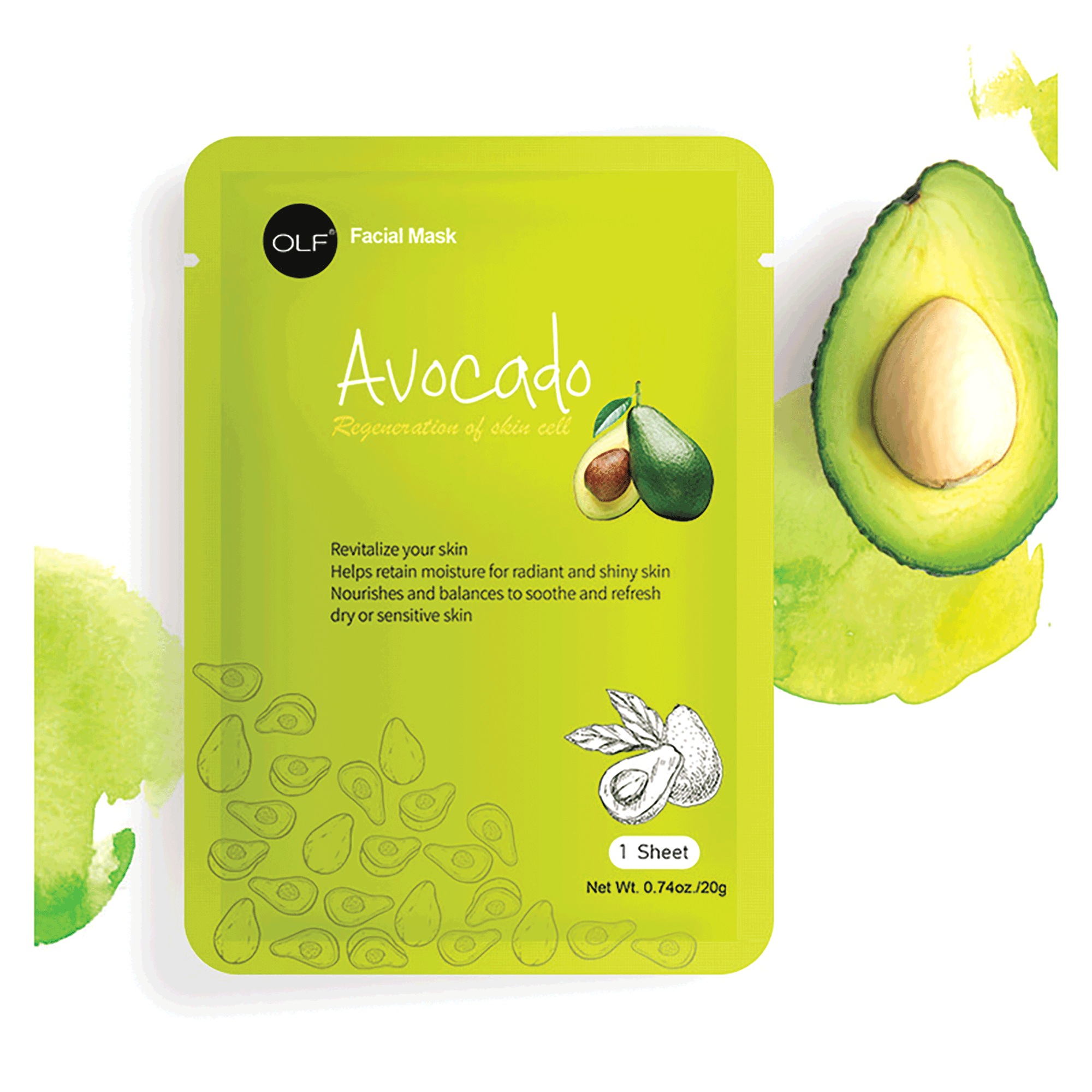 6-Pack of Facial Sheet Masks