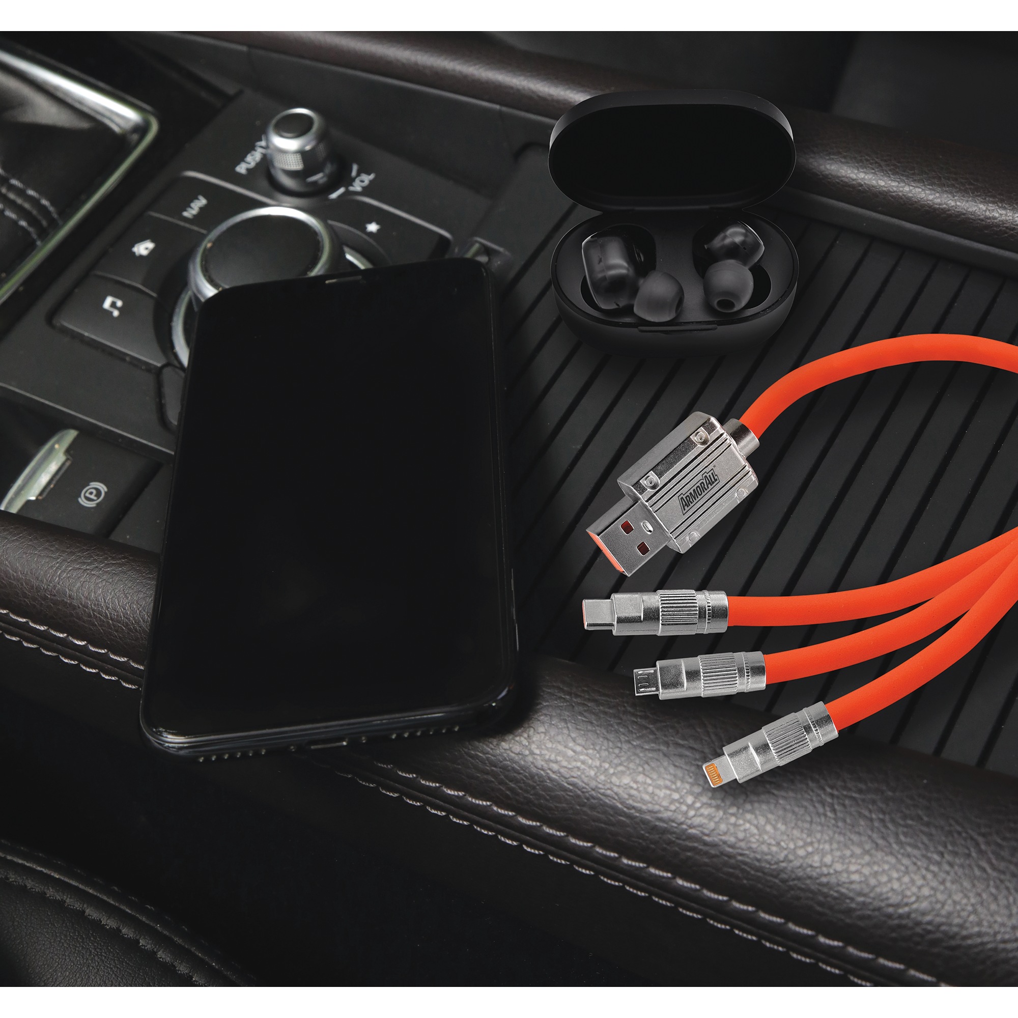 ArmorAll 3-in-1 Multi-Tip 6' USB Cable 4 ArmorAll 3-in-1 Multi-Tip 6' USB Cable