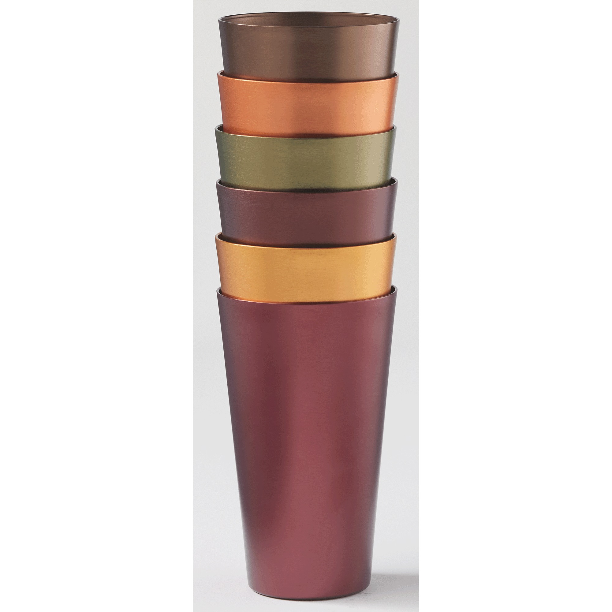 Set of 6 Aluminum Tumblers 5 Set of 6 Aluminum Tumblers