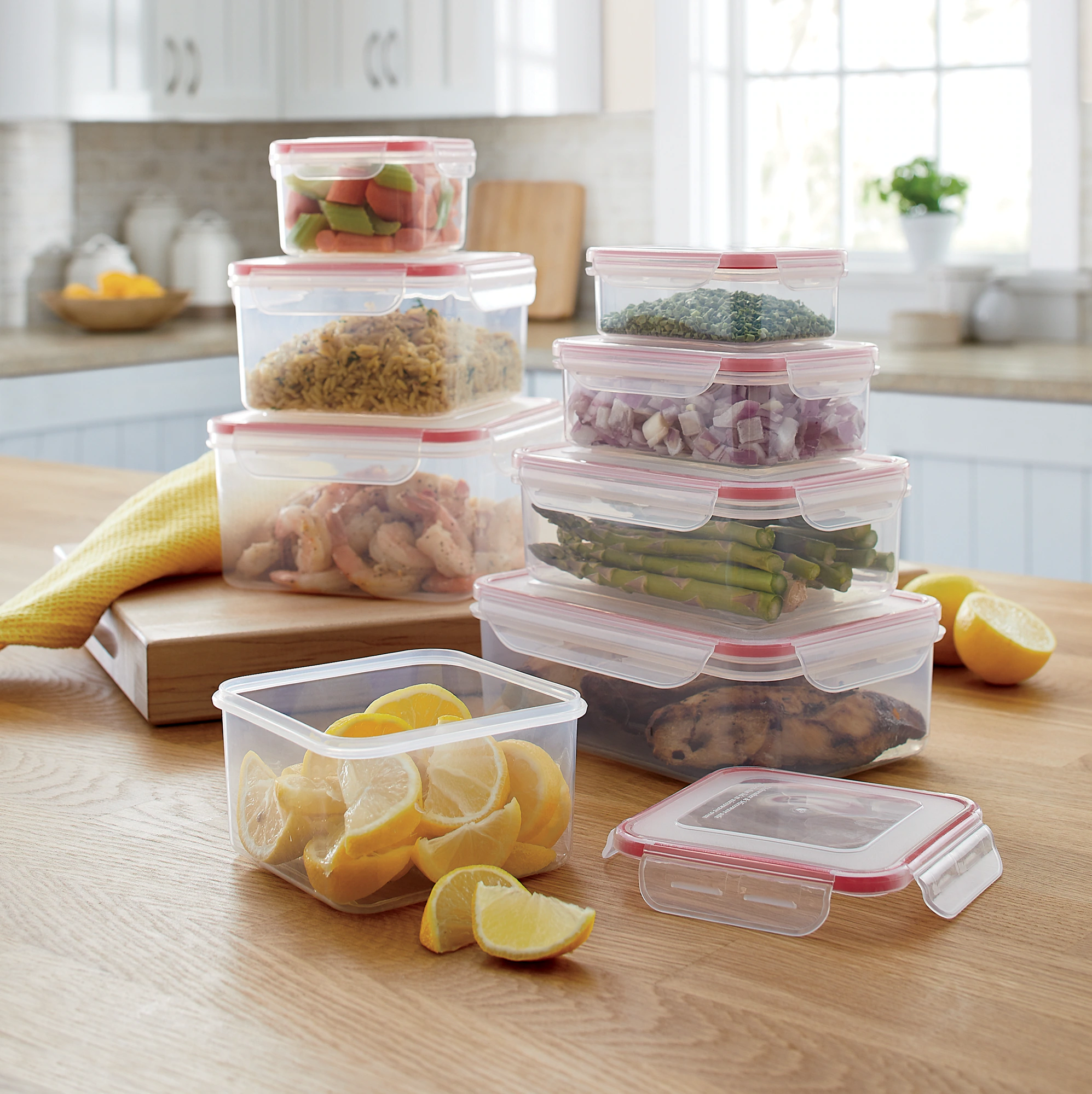 16-Piece BPA-Free Food Storage Set with Locking Lids
