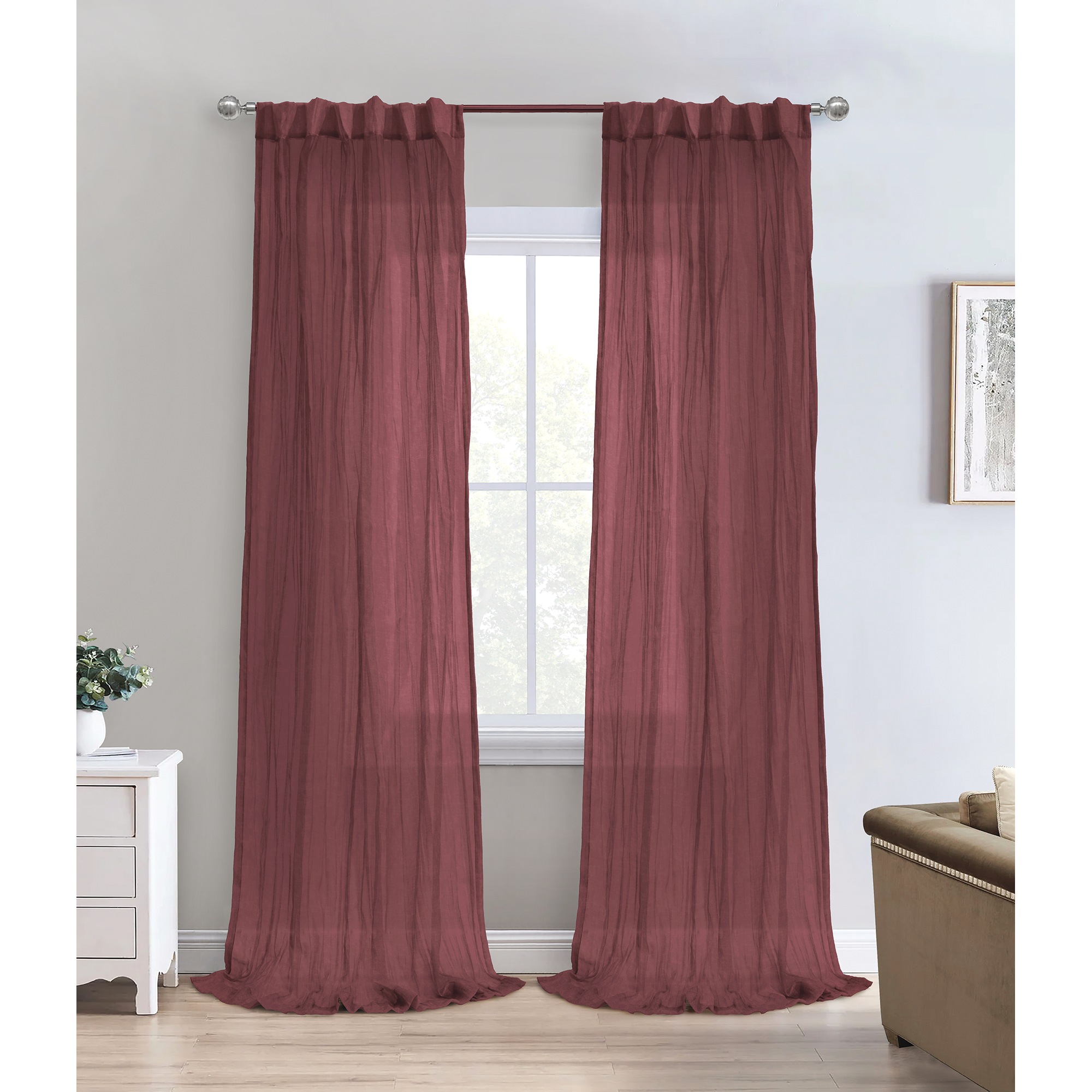 Paloma Broomstick Vintage Pleated Sheer Panel