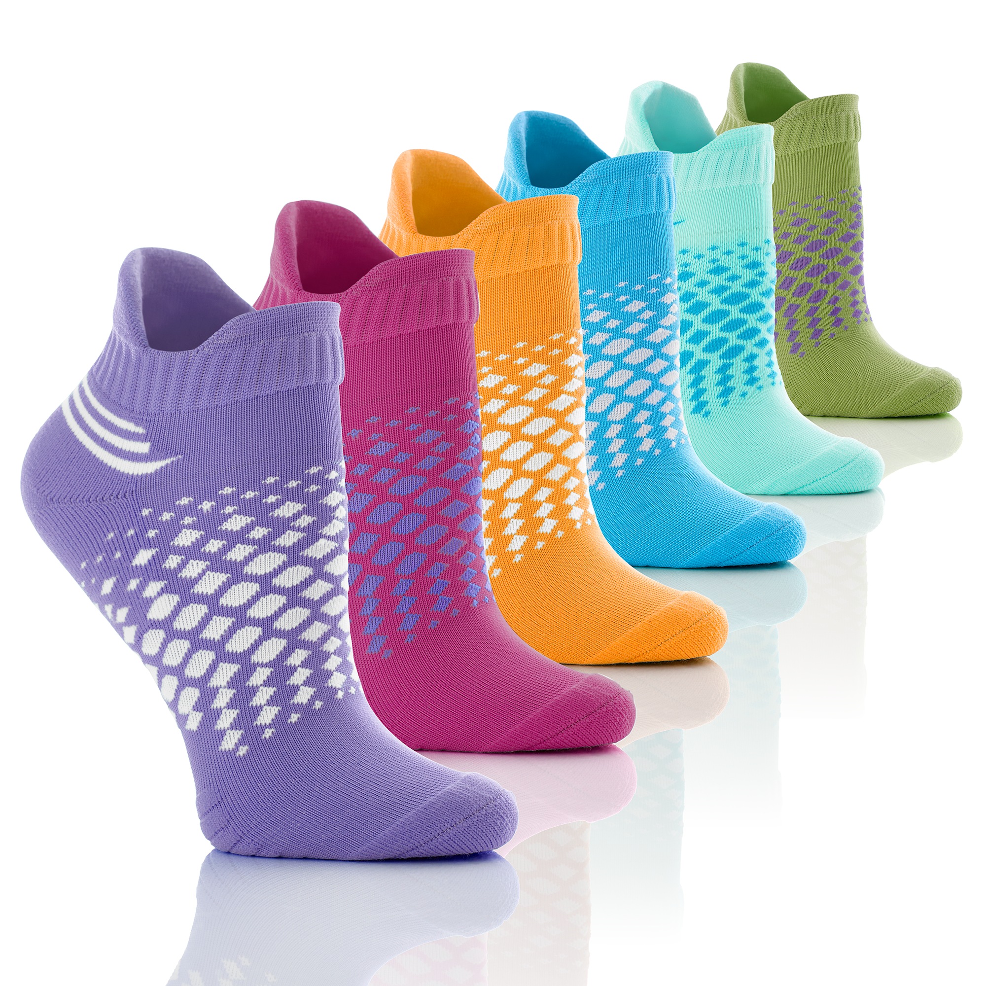 6-Pack Ankle Length Compression Socks