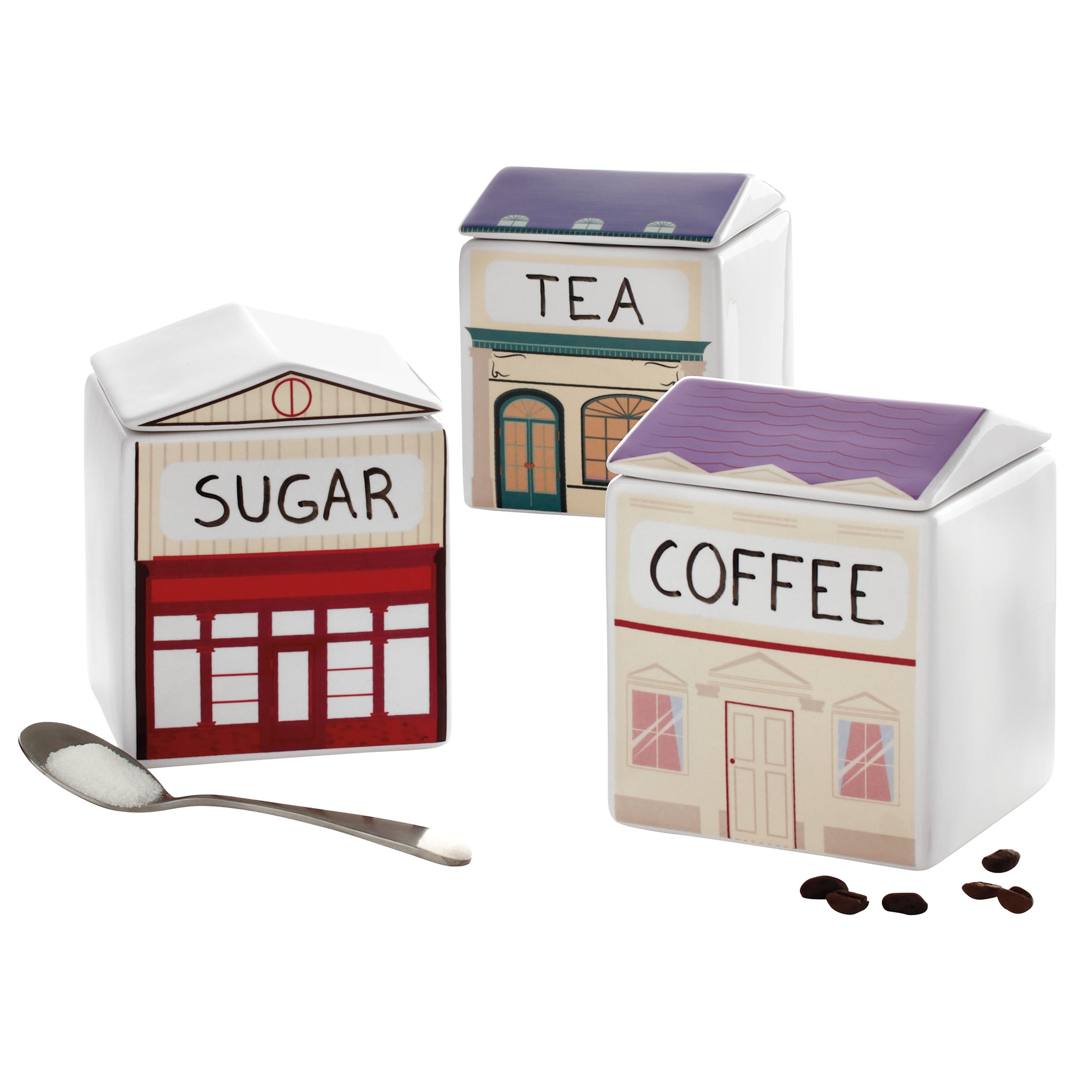 Set of 3 Village Spice Canisters