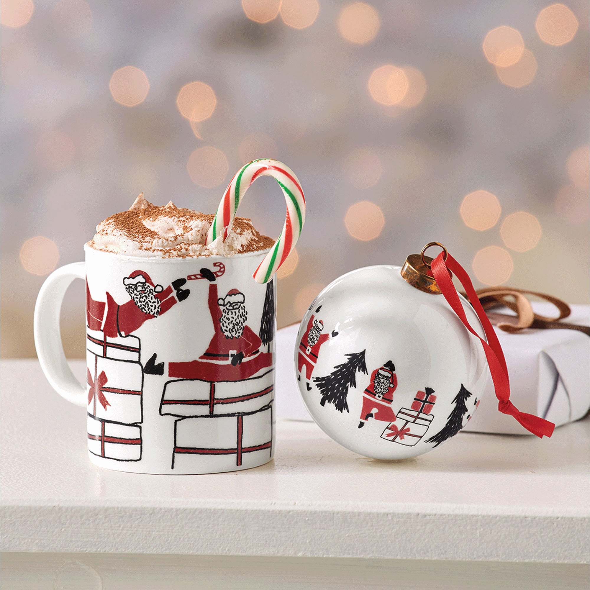 Holiday Mug And Ornament Gift Set