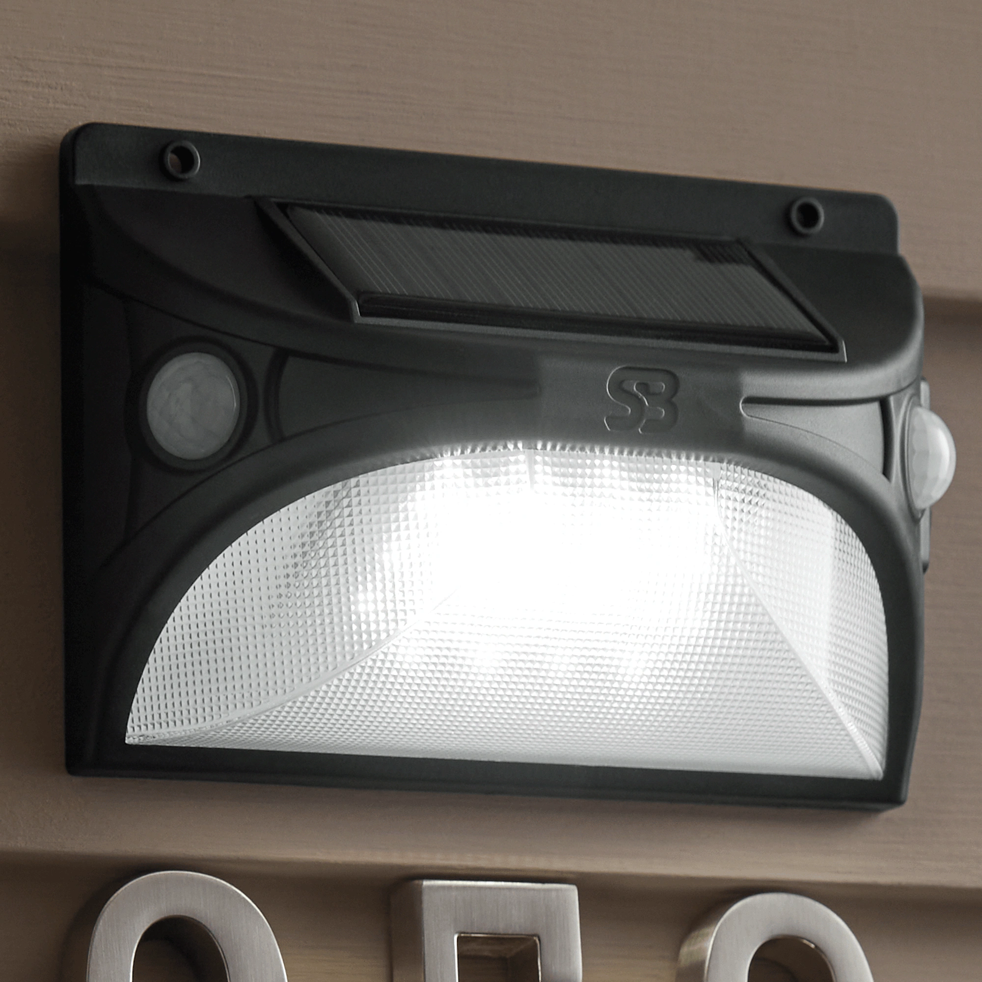 Solar Motion-Activated Wall-Mount Light
