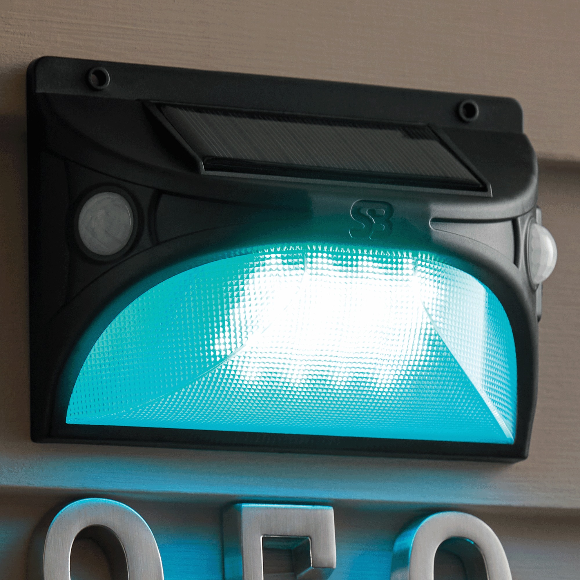 Solar Motion-Activated Wall-Mount Light