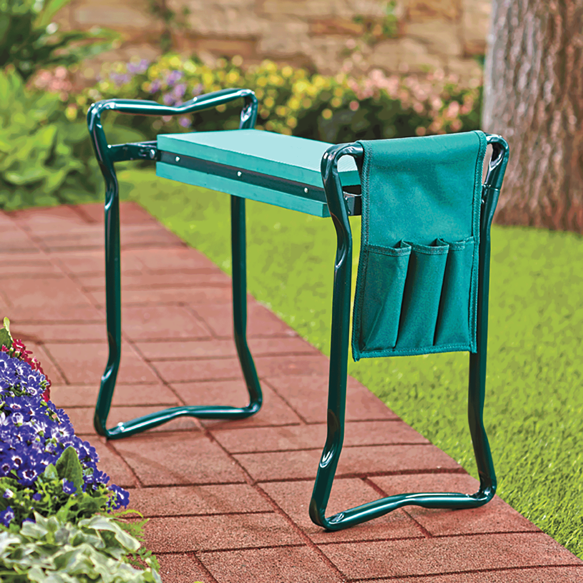 2-in-1 Cushioned Garden Kneeler and Seat