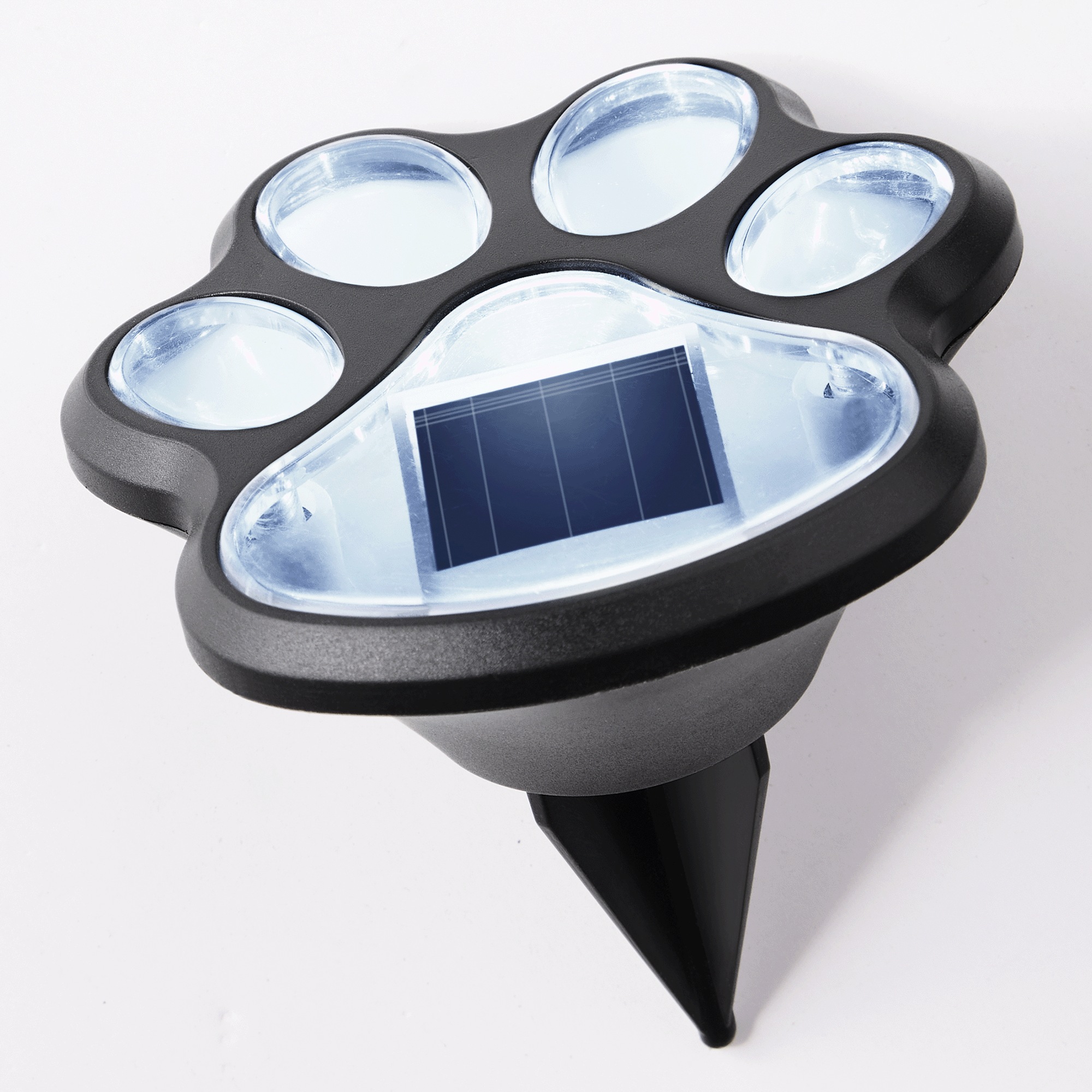 Set of 6 Solar Paw Stake Lights 4 Set of 6 Solar Paw Stake Lights