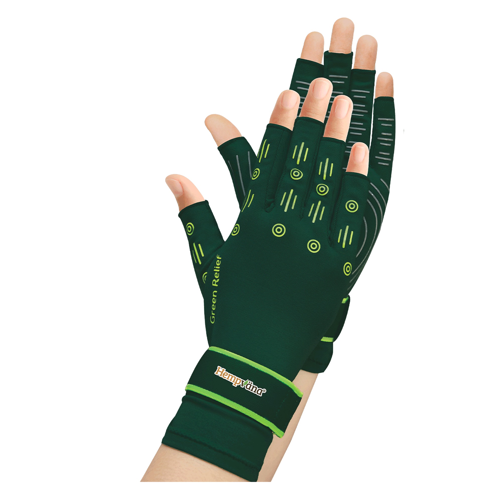 Hempvana Green Relief Gloves