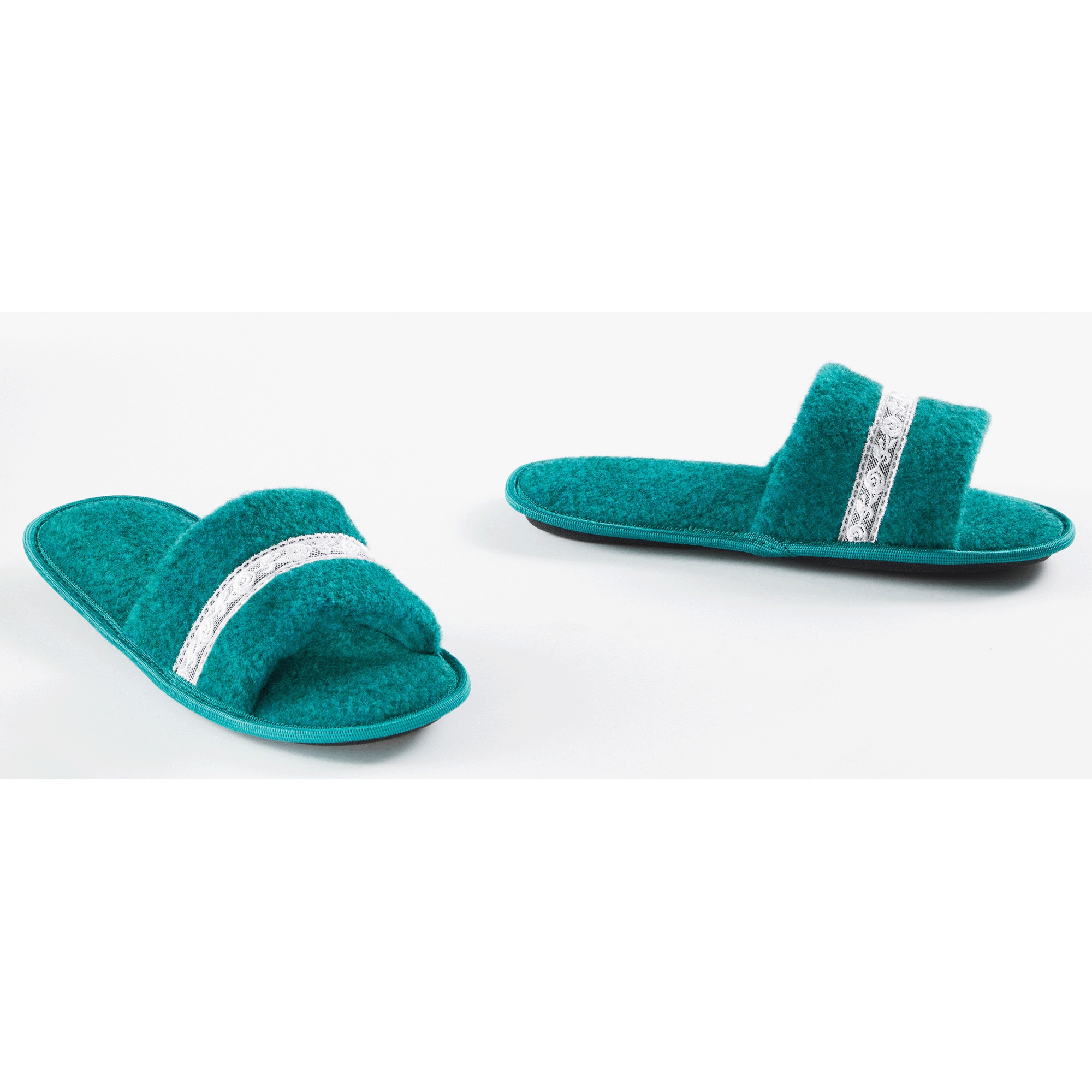 Women's Open Toe, Quilted Slipper 3 Women's Open Toe, Quilted Slipper