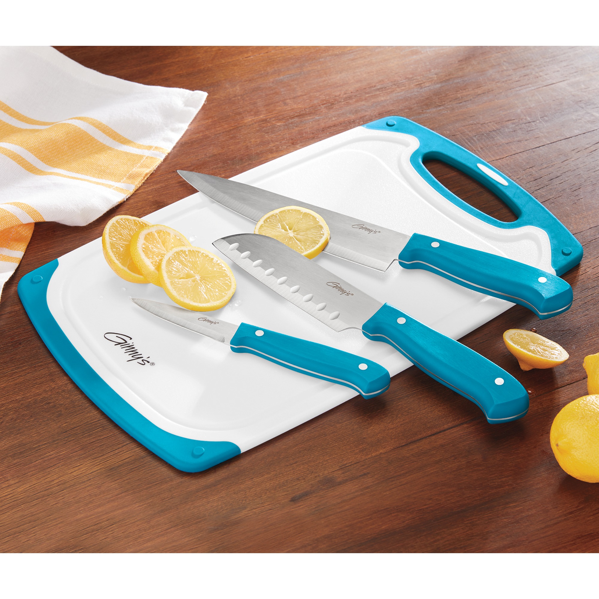 Ginny's 3-Piece Knife Set with Cutting Board 4 Ginny's 3-Piece Knife Set with Cutting Board