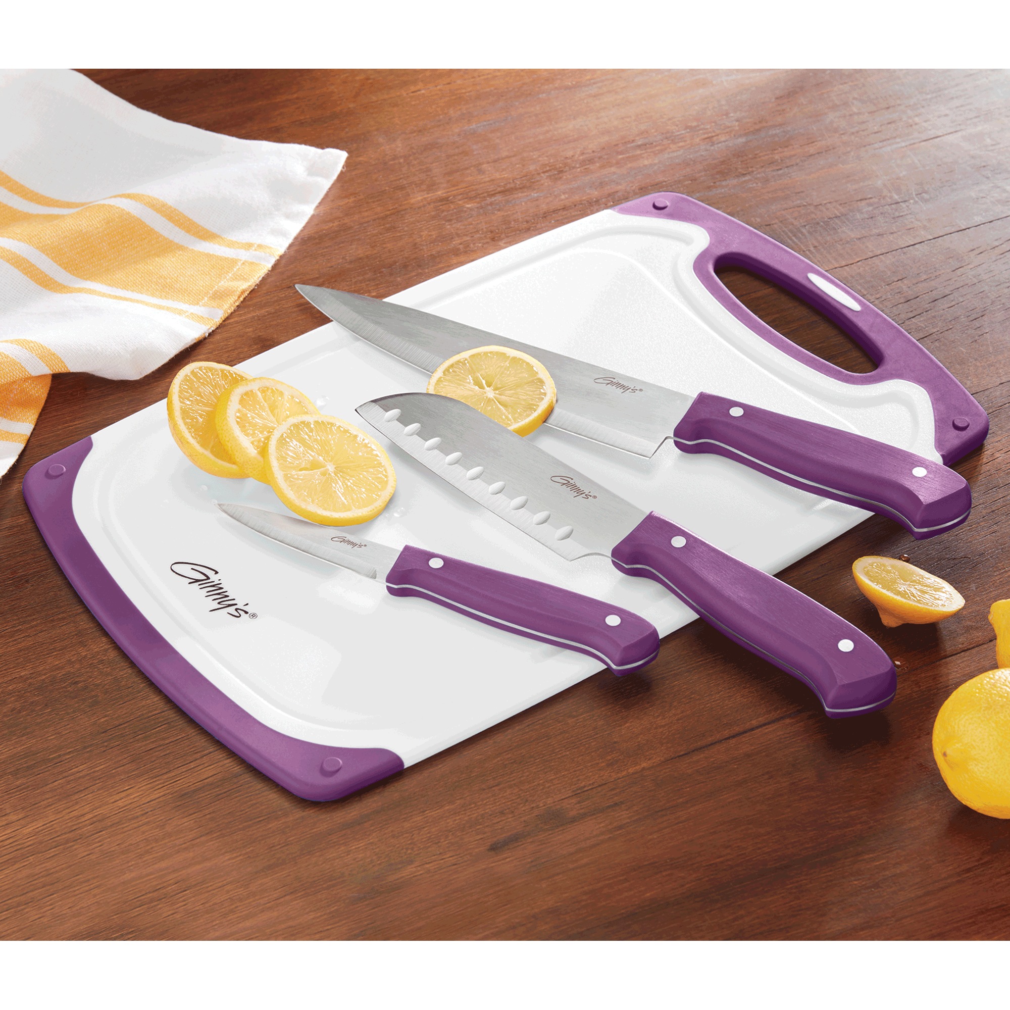 Ginny's 3-Piece Knife Set with Cutting Board 5 Ginny's 3-Piece Knife Set with Cutting Board