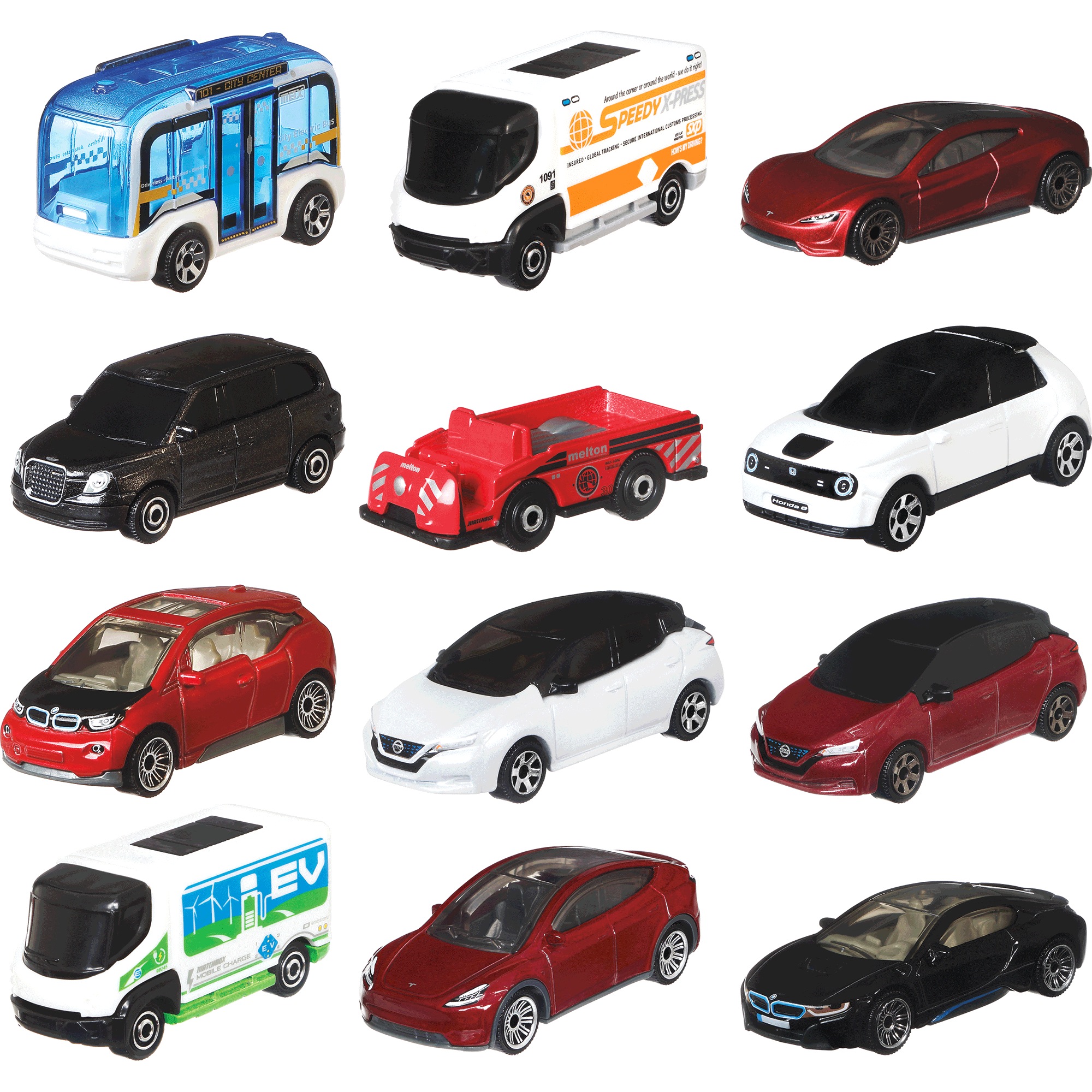 12-Piece Matchbox EV Car Set