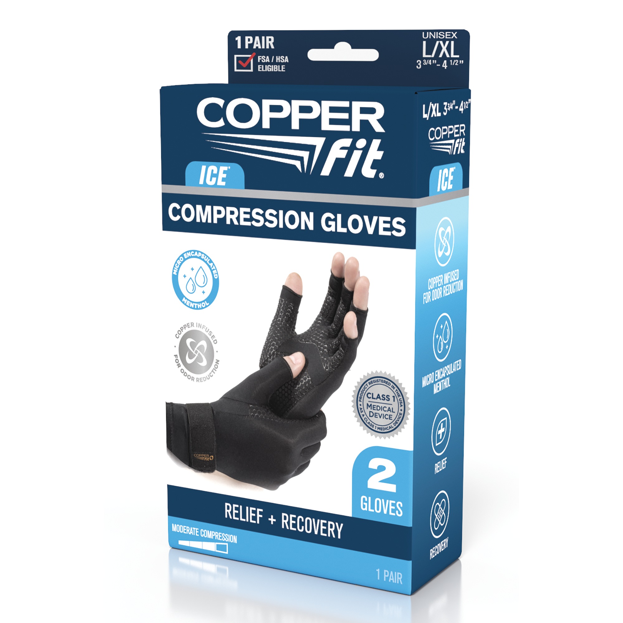 Copper Fit Ice Compression Gloves 15 Copper Fit Ice Compression Gloves