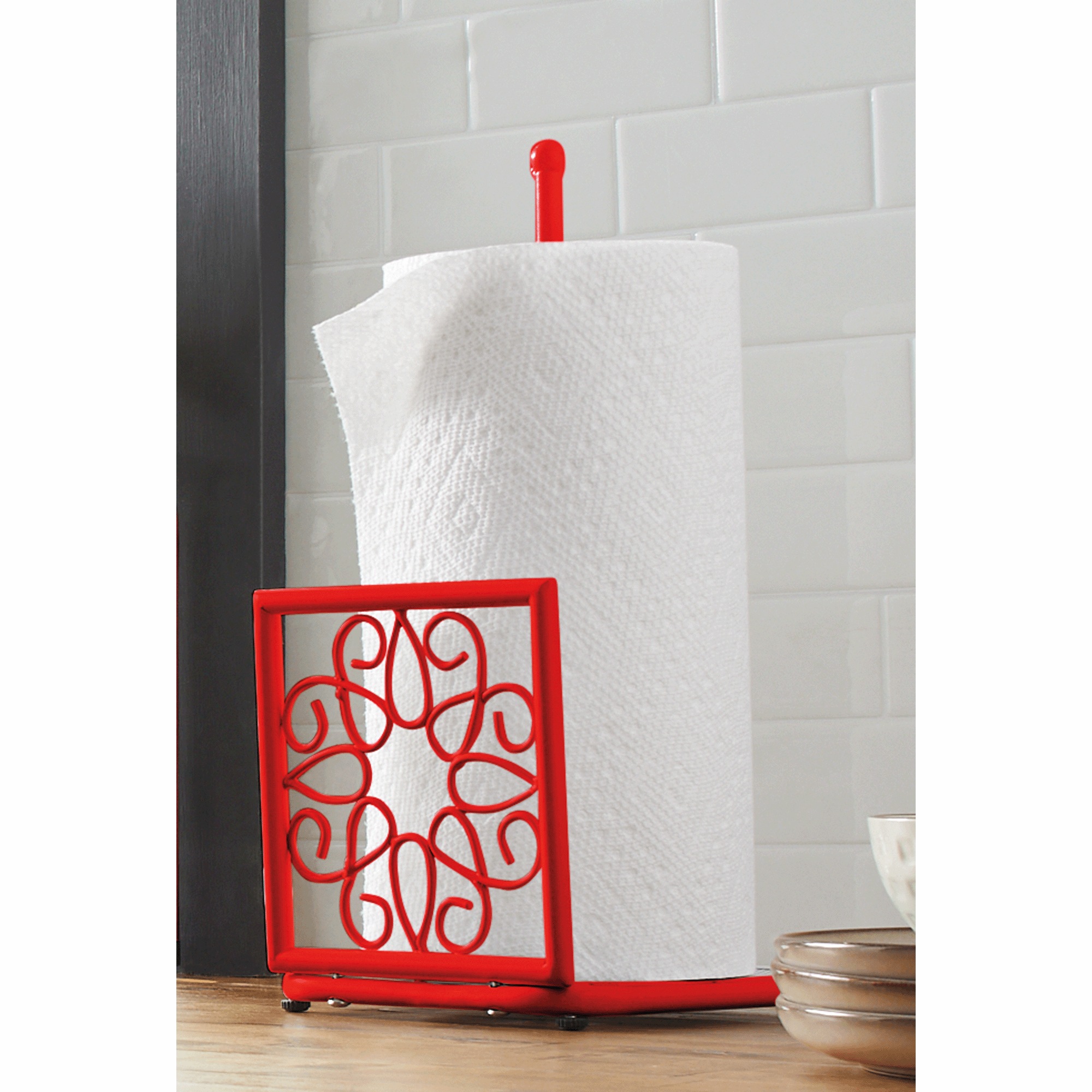 Gerbera Scroll Paper Towel Holder