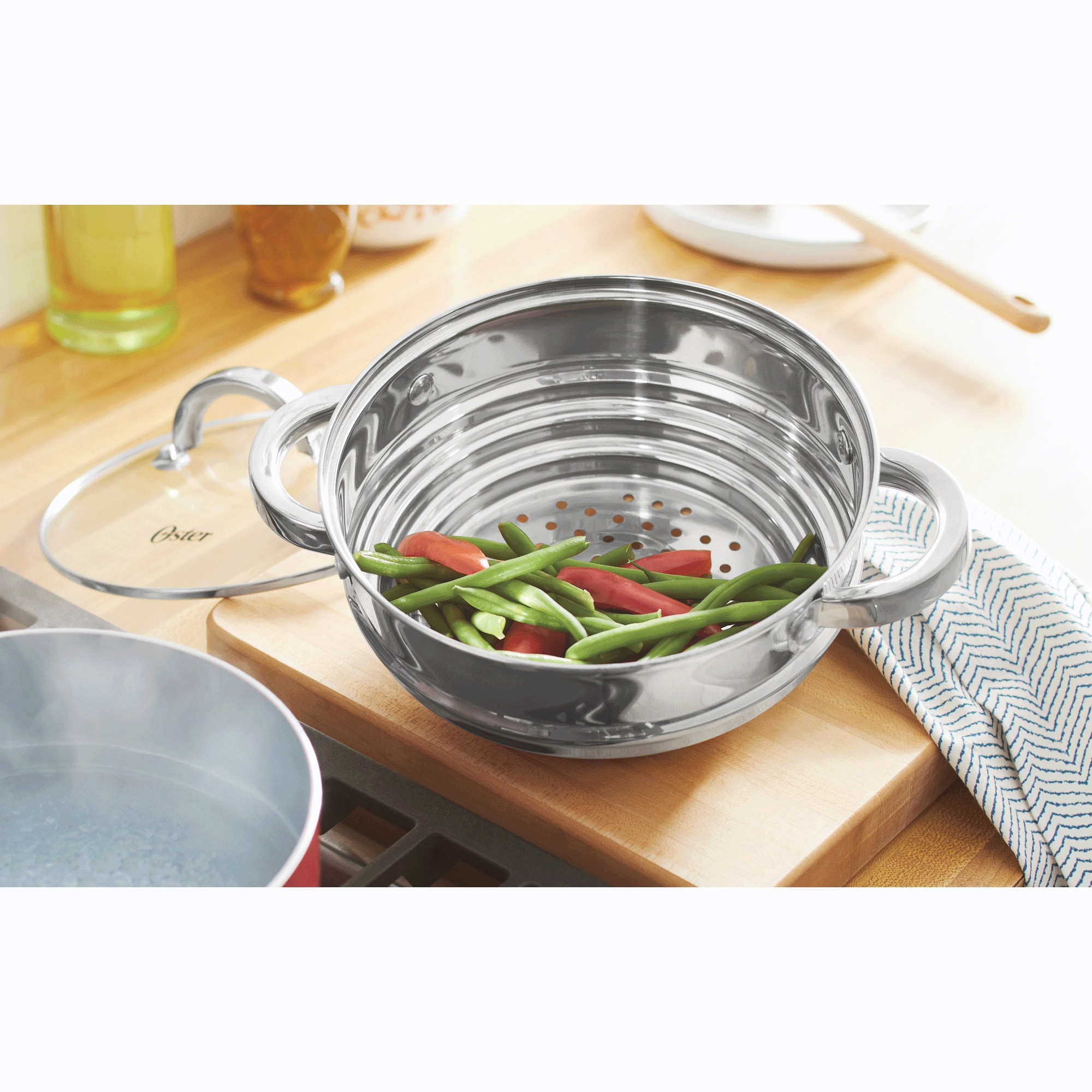 Oster Universal Stainless Steel Steamer with Lid