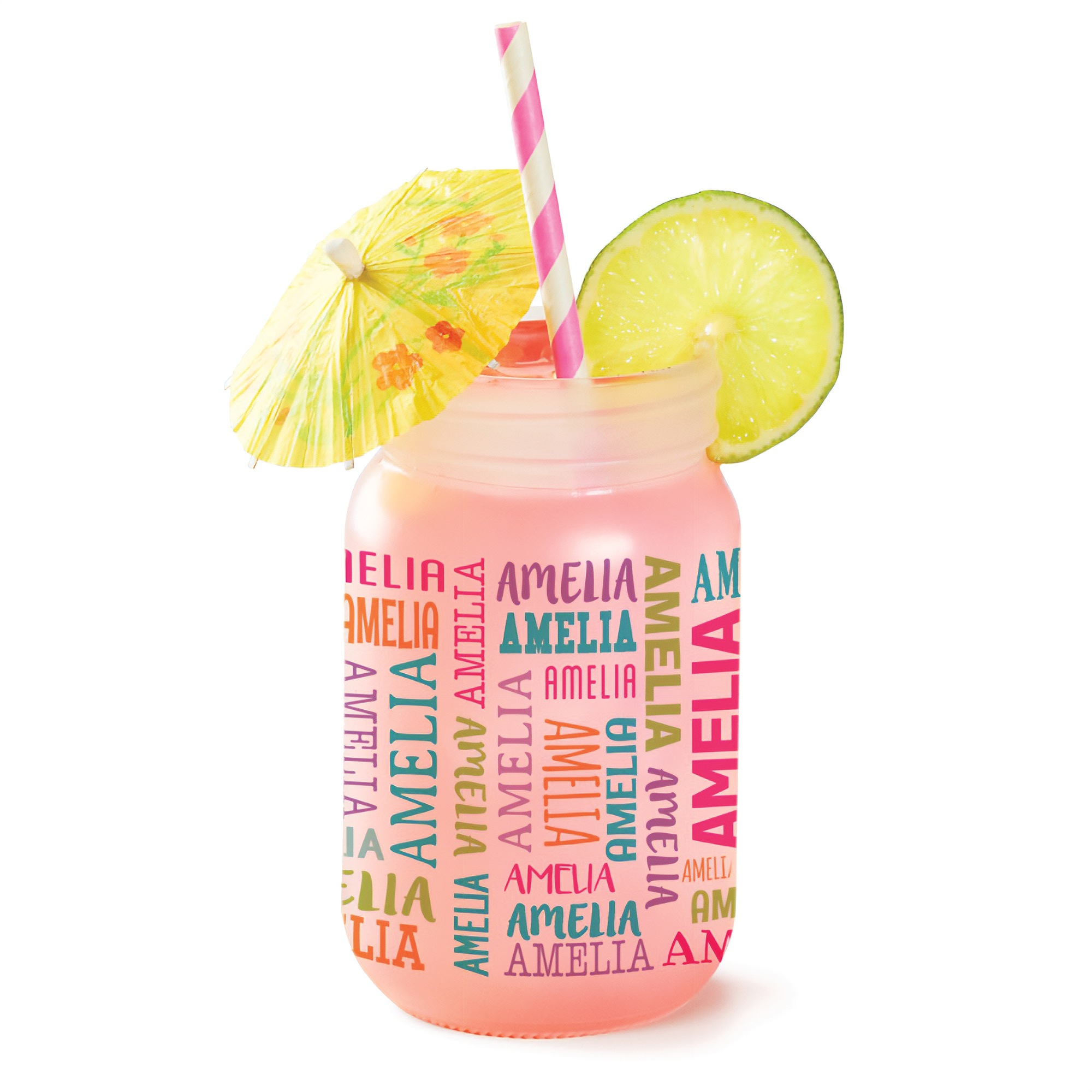 Personalized Frosted Mason Jar 4 Personalized Frosted Mason Jar