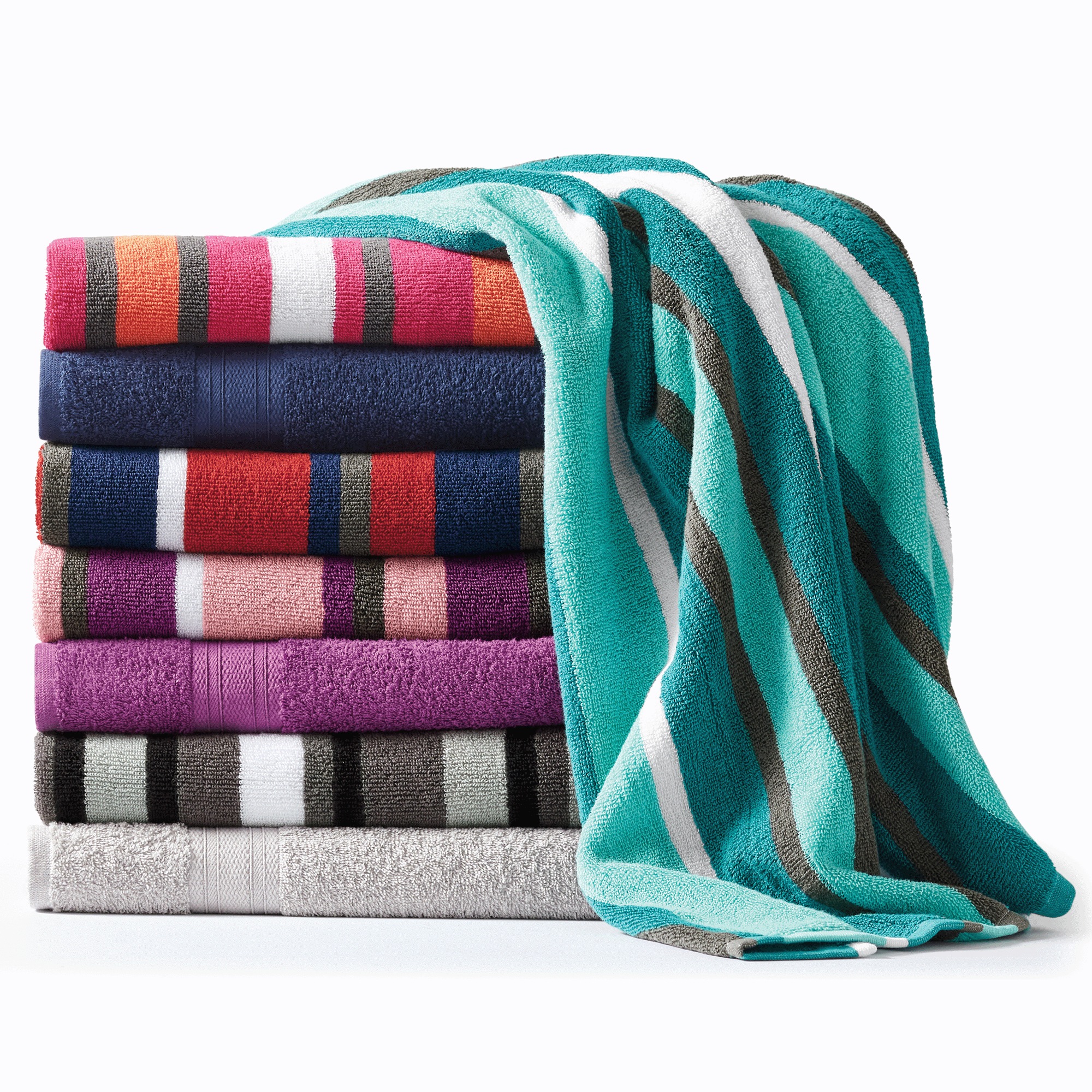 Color Connection Set of 2 Cotton Bath Sheets