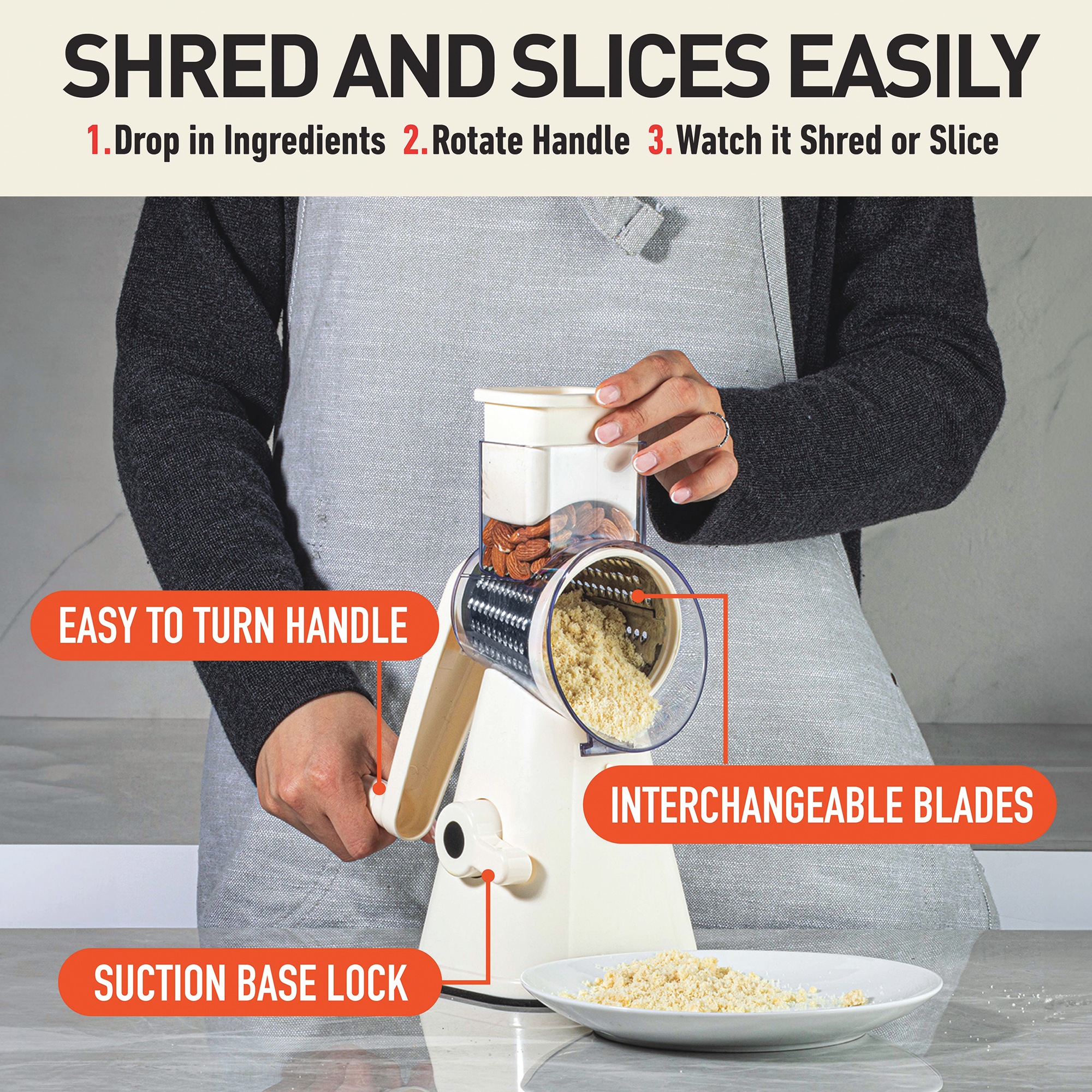 NutriSlicer Cheese Grater 5 NutriSlicer Cheese Grater