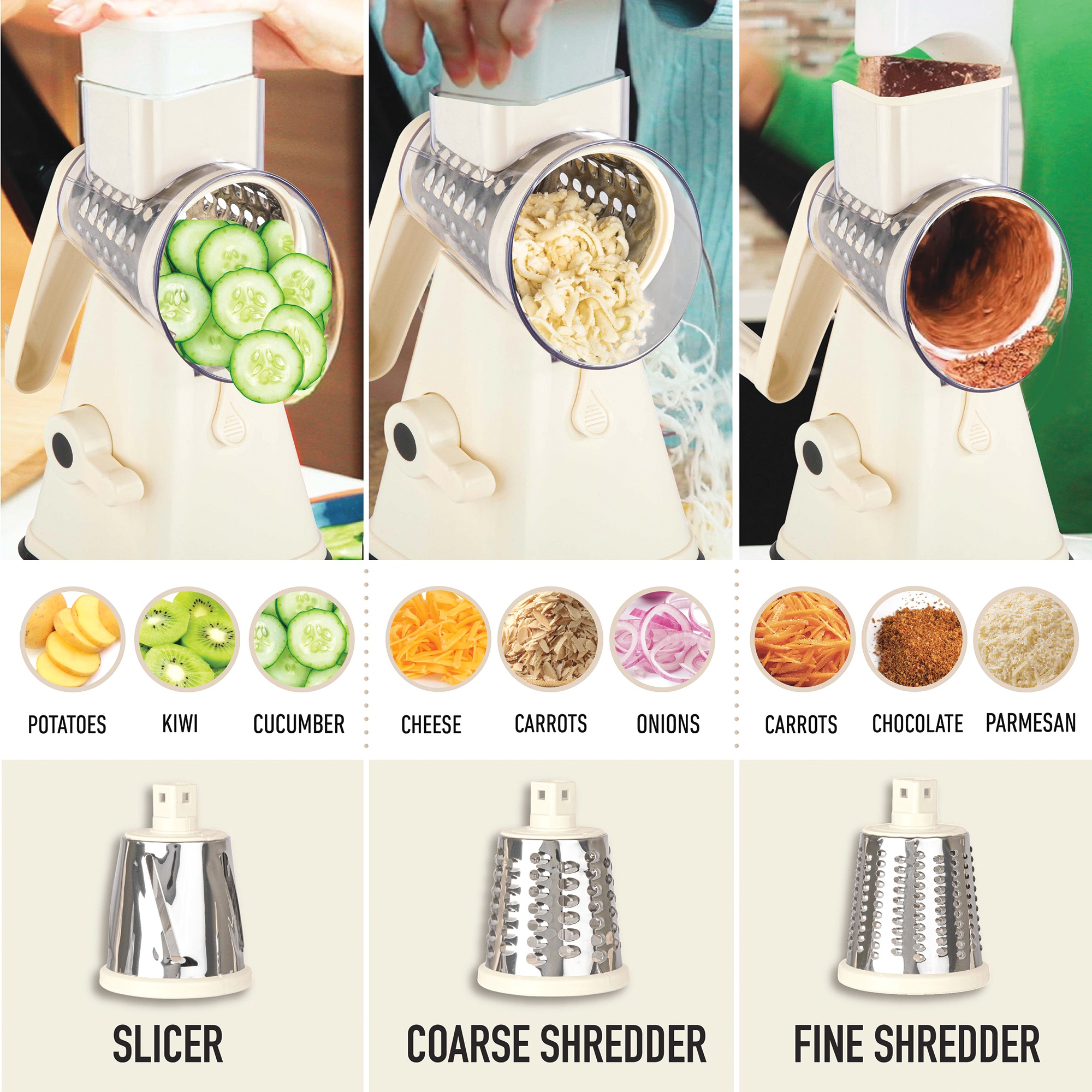 NutriSlicer Cheese Grater 6 NutriSlicer Cheese Grater