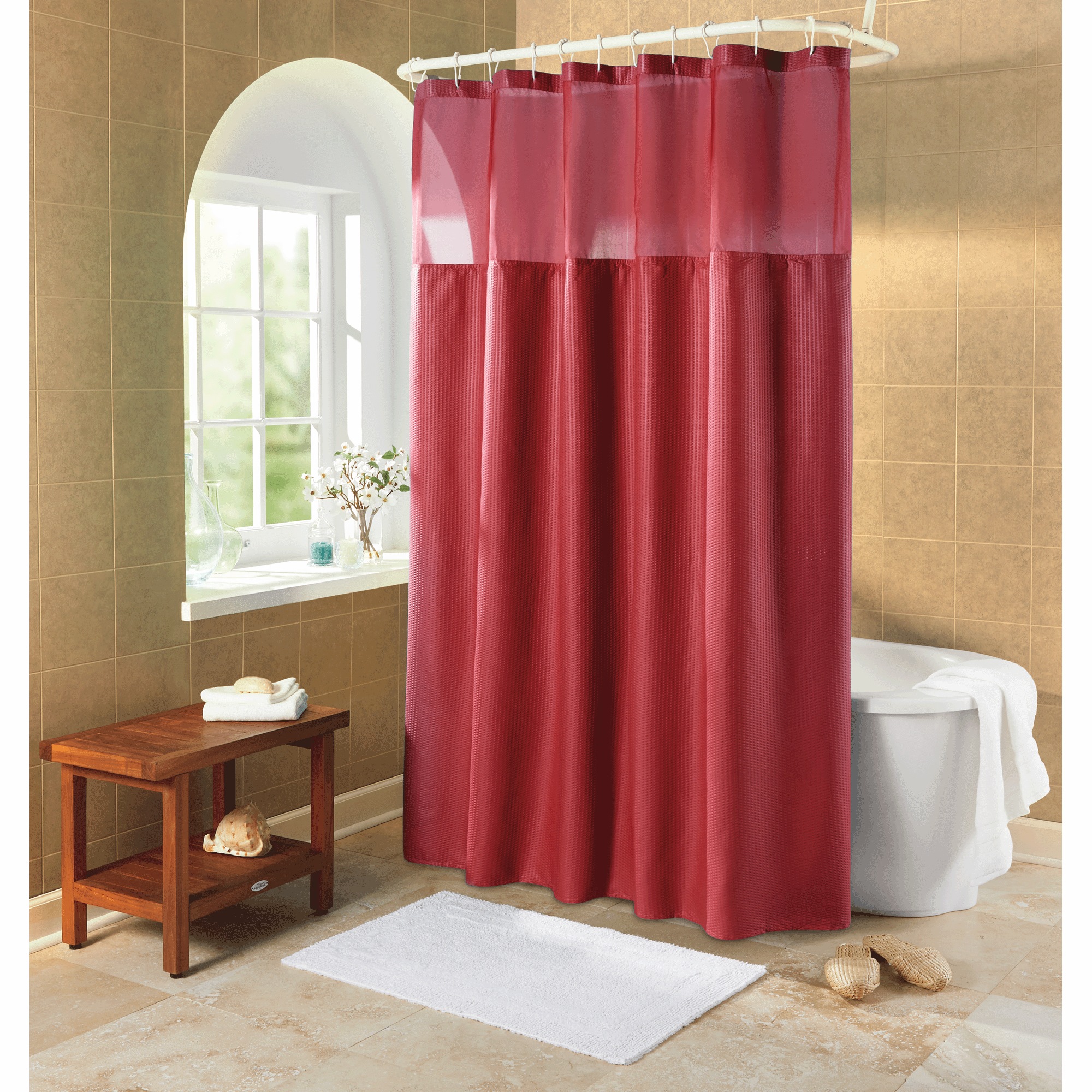 Serene Snap Shower Curtain 3 Serene Snap Shower Curtain