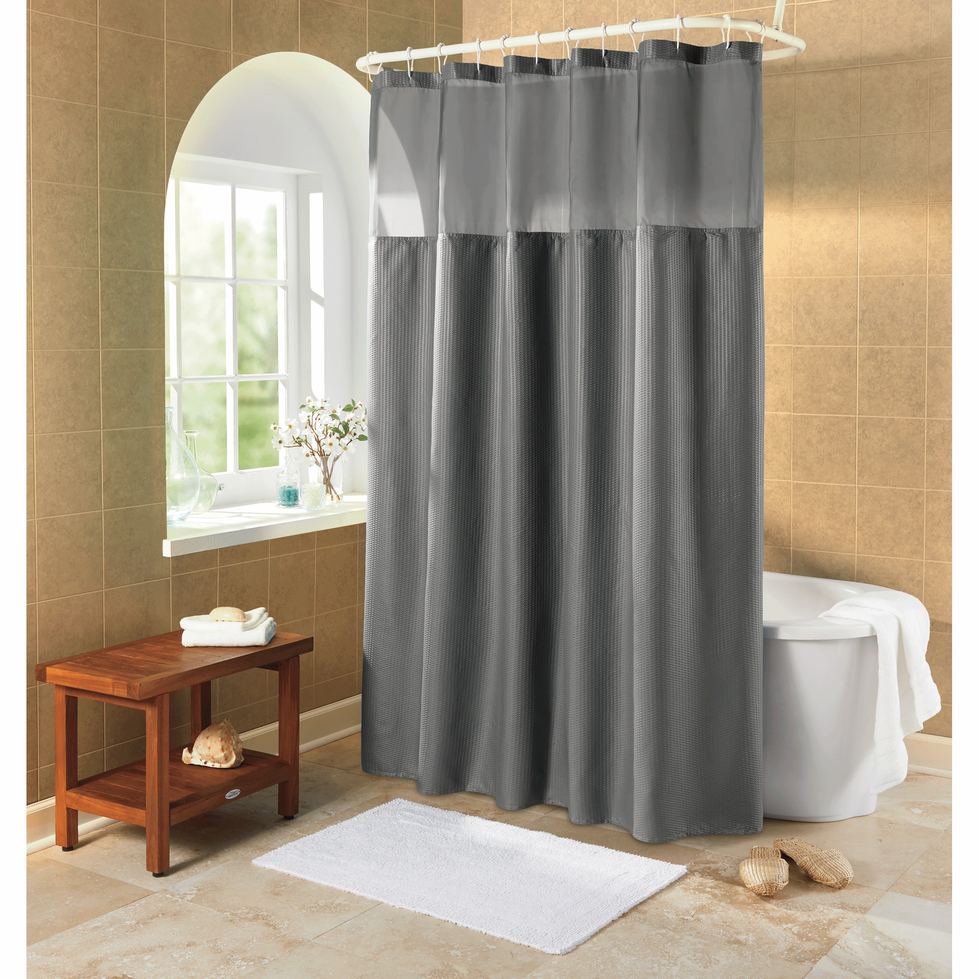 Serene Snap Shower Curtain 4 Serene Snap Shower Curtain