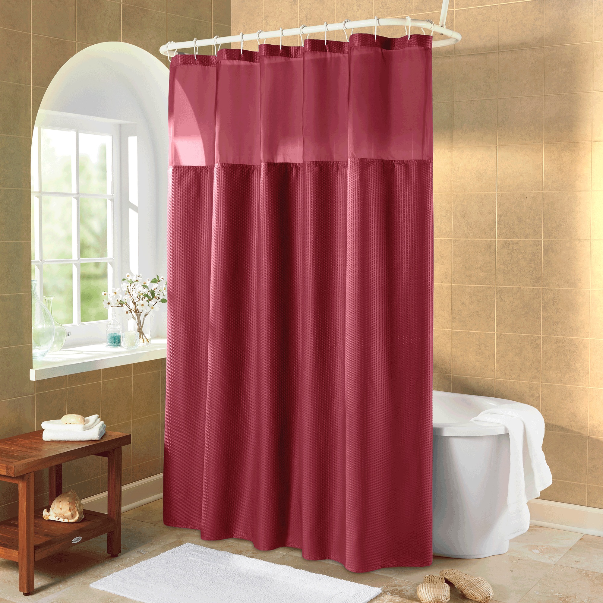 Serene Snap Shower Curtain 5 Serene Snap Shower Curtain