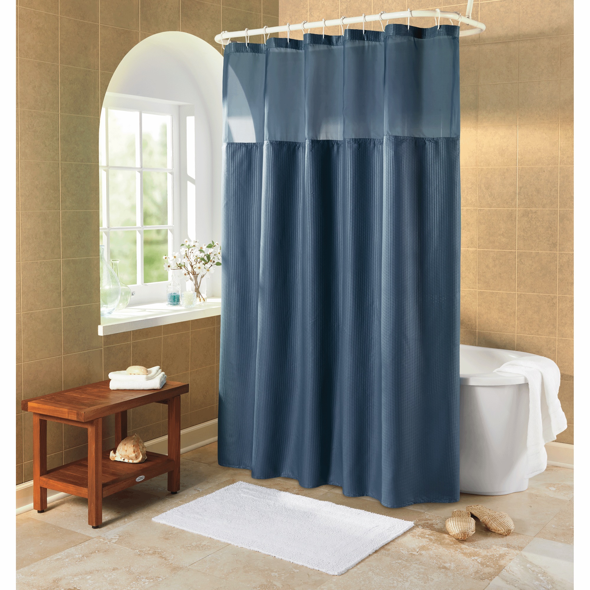 Serene Snap Shower Curtain 6 Serene Snap Shower Curtain